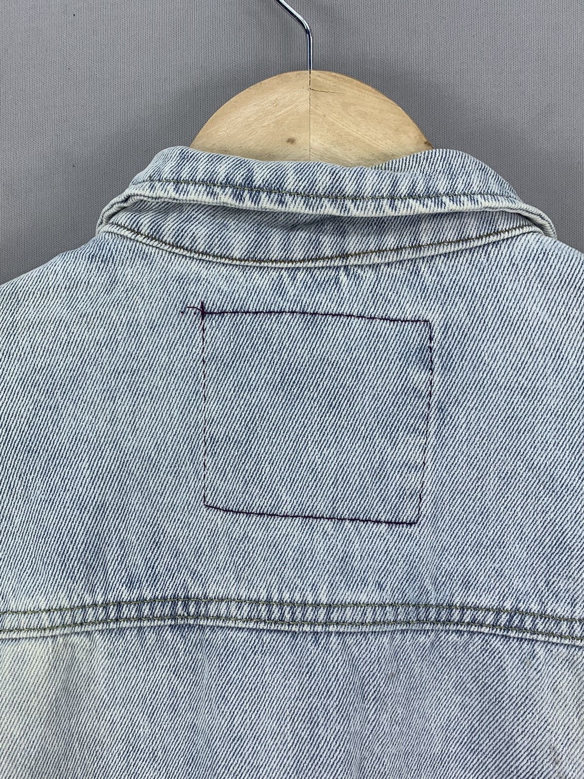 Other Punk Style Denim Crop Top Jacket Size L / US 10 / IT 46 - 3 Thumbnail