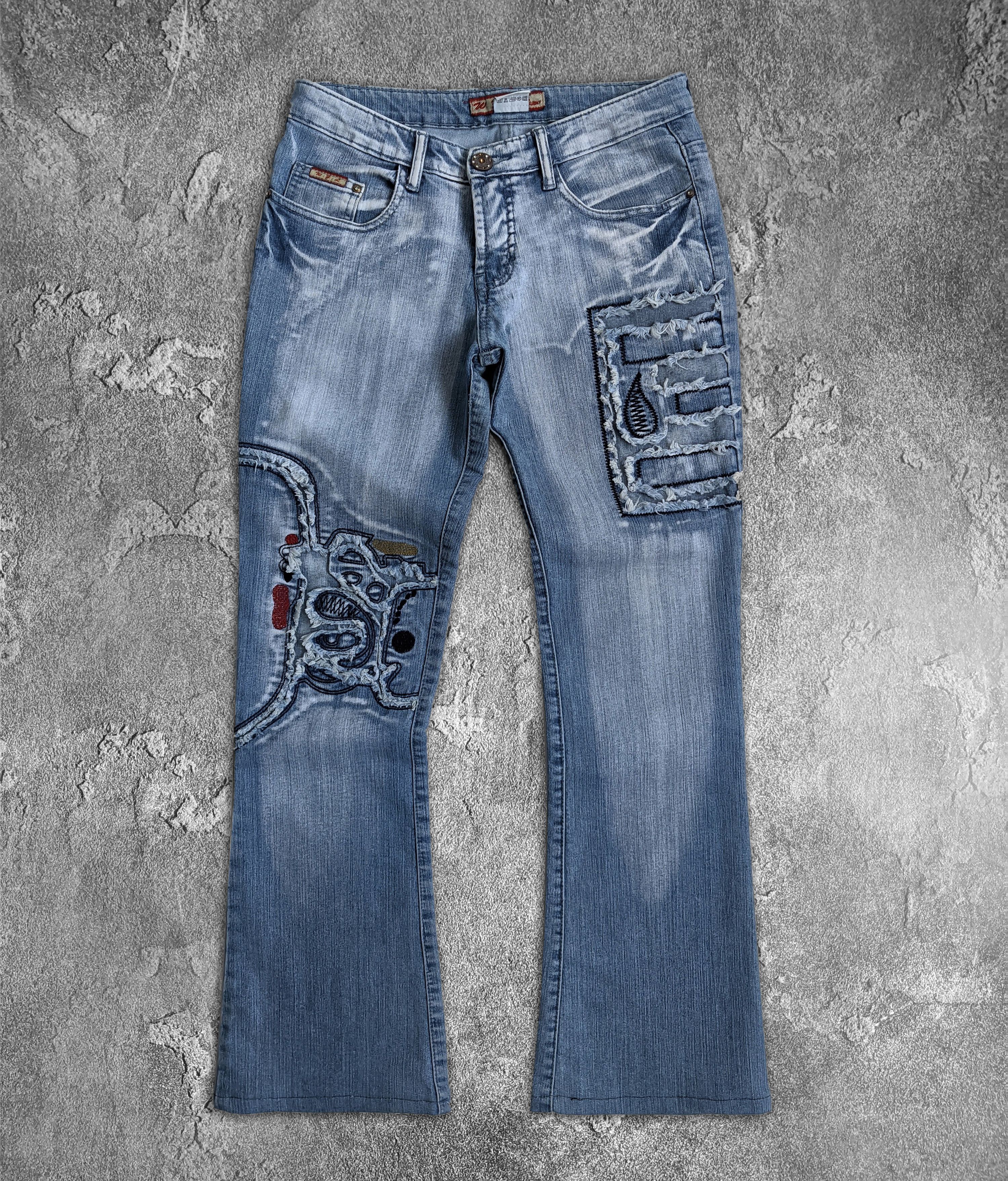 Vintage Vintage jeans distressed y2k avant garde denim Size 28" / US 6 / IT 42 - 1 Thumbnail