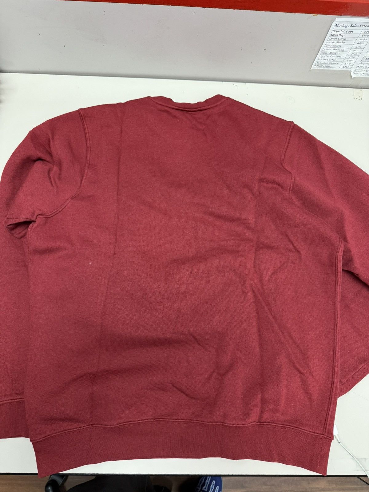 Supreme Supreme Nike Crewneck (Burgundy) size Medium Size US M / EU 48-50 / 2 - 3 Thumbnail