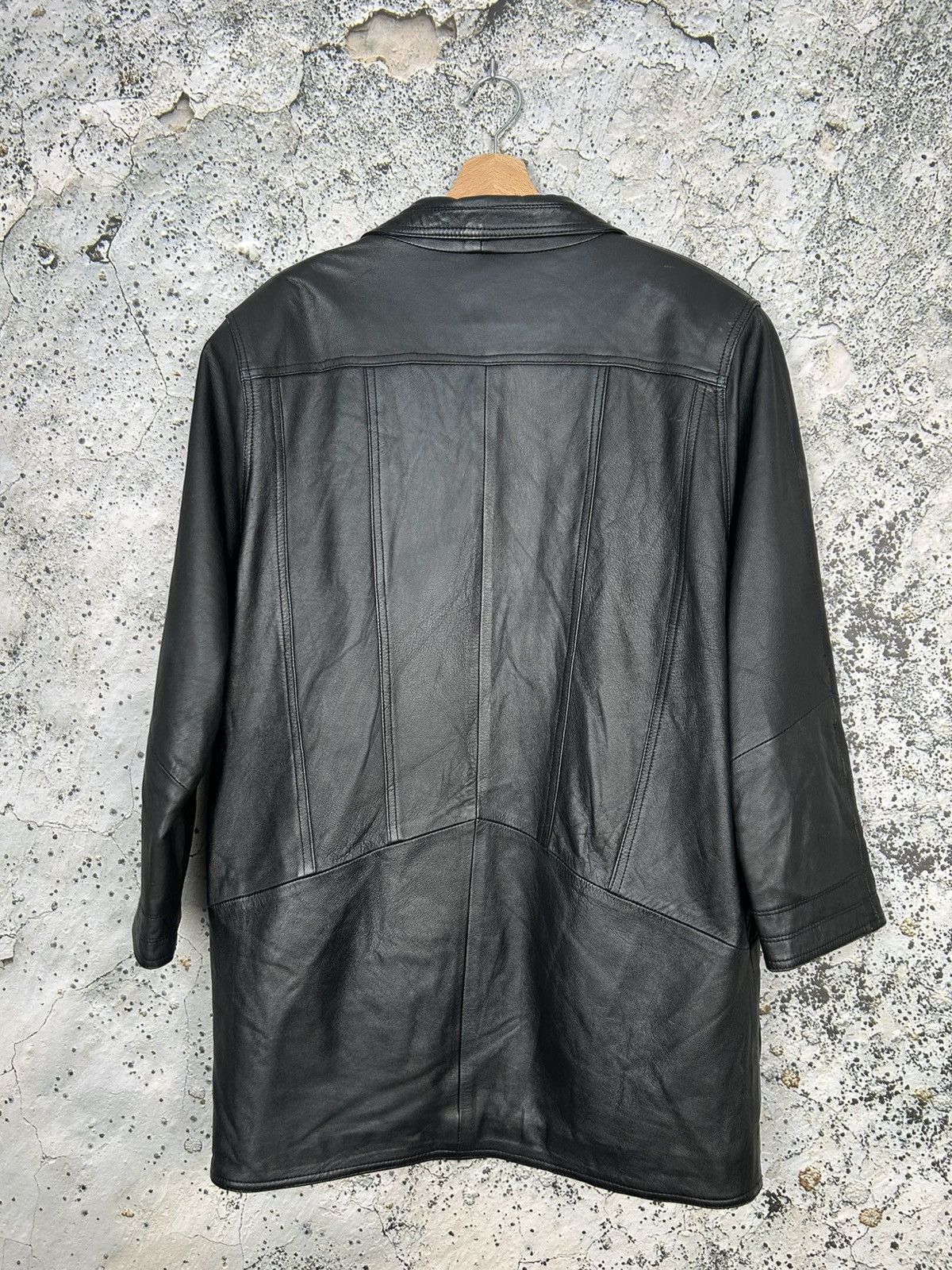 Vintage Vintage Avant Garde Genuine Leather Jacket Grunge Rock Punk Size US L / EU 52-54 / 3 - 5 Thumbnail