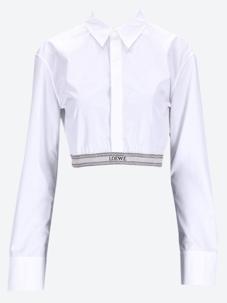 Loewe Cotton cropped shirt Size XS / US 0-2 / IT 36-38 - 1 Thumbnail