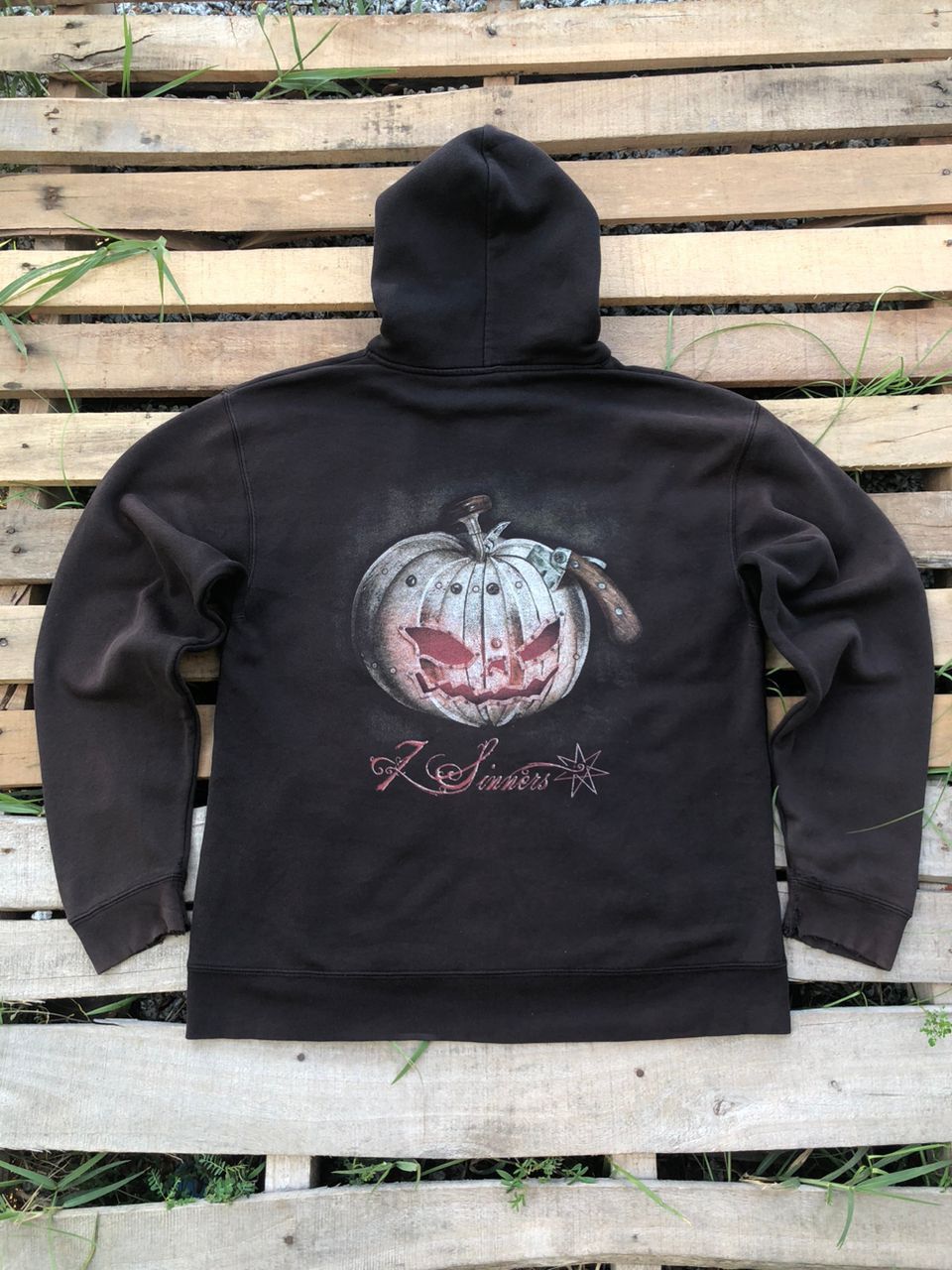 Band Tees 2000s Vintage Helloween "7 Sinners" Album Zipper Hoodie Size US M / EU 48-50 / 2 - 2 Thumbnail