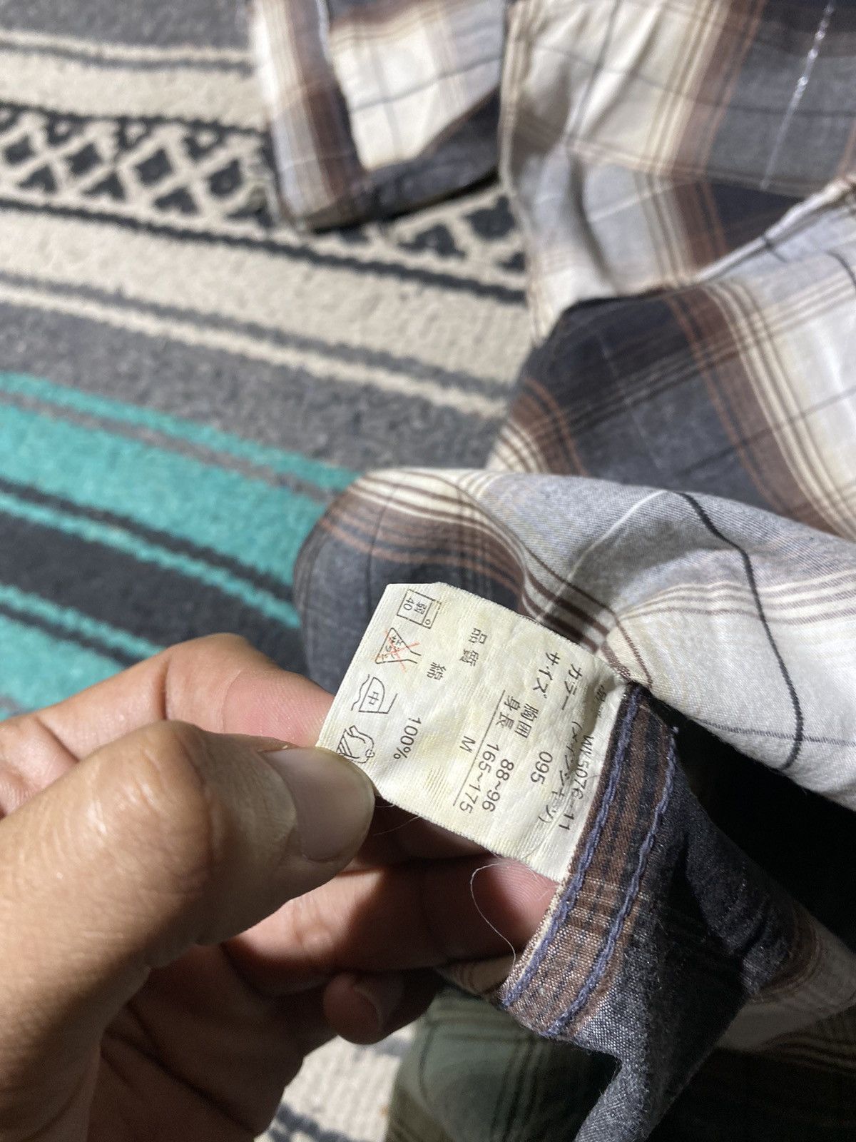 If Six Was Nine × Japanese Brand × Le Grande Bleu (L.G.B.) OMKOE Distressed Western Button Shirt Size US M / EU 48-50 / 2 - 9 Thumbnail