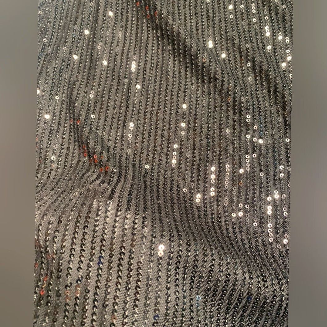 Vintage Motel Rocks Black Sequin Mini Dress L Women Regular Short Size Large Size L / US 10 / IT 46 - 4 Thumbnail