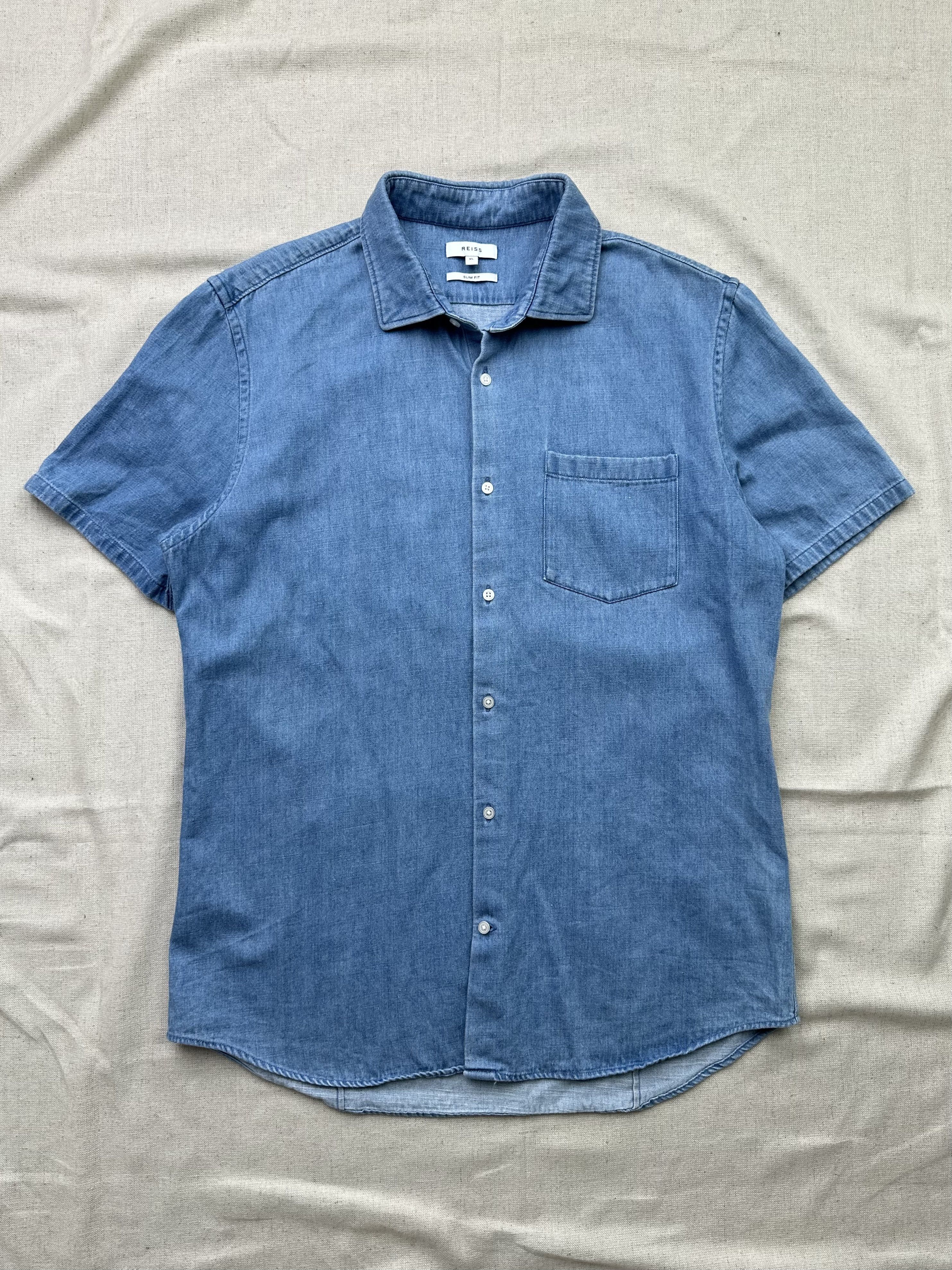 Reiss Reiss Shirt Short Sleeve Size US XL / EU 56 / 4 - 1 Thumbnail