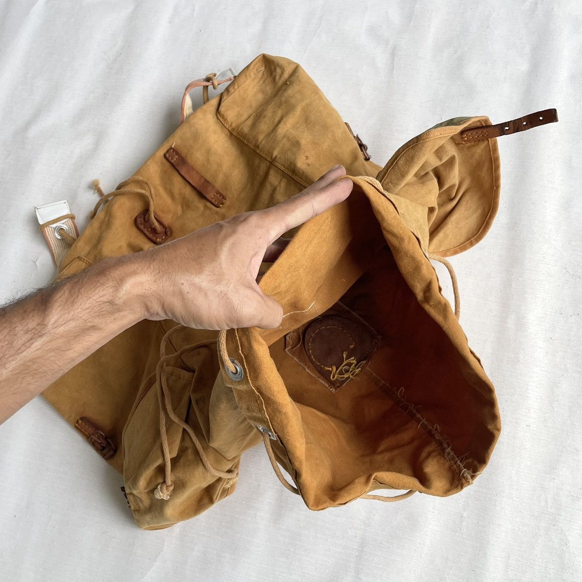 Canvas × Japanese Brand Zett Pecker Watanabe Canvas Backpack Size ONE SIZE - 12 Thumbnail