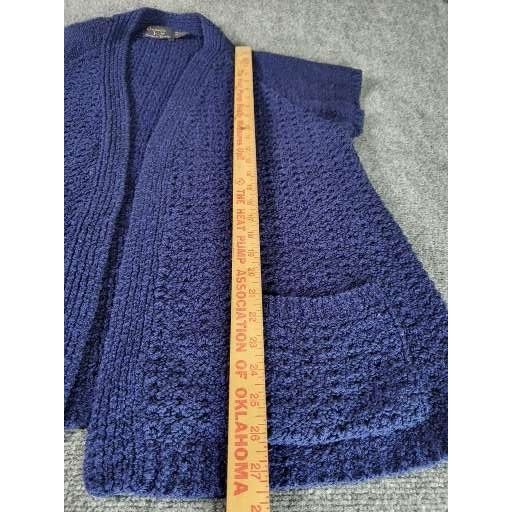 Vintage Vintage Bonnie Lee Leroy Cardigan Women Sz 48 Blue Cable Kni Size XL / US 12-14 / IT 48-50 - 2 Thumbnail
