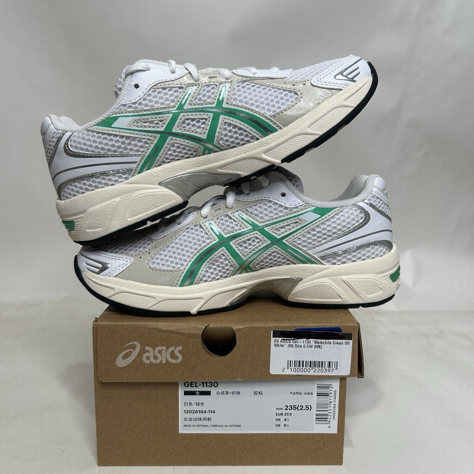 Asics ASICS Gel-1130 “White Malachite Green” 2024 Size US 6.5 / IT 36.5 - 3 Thumbnail