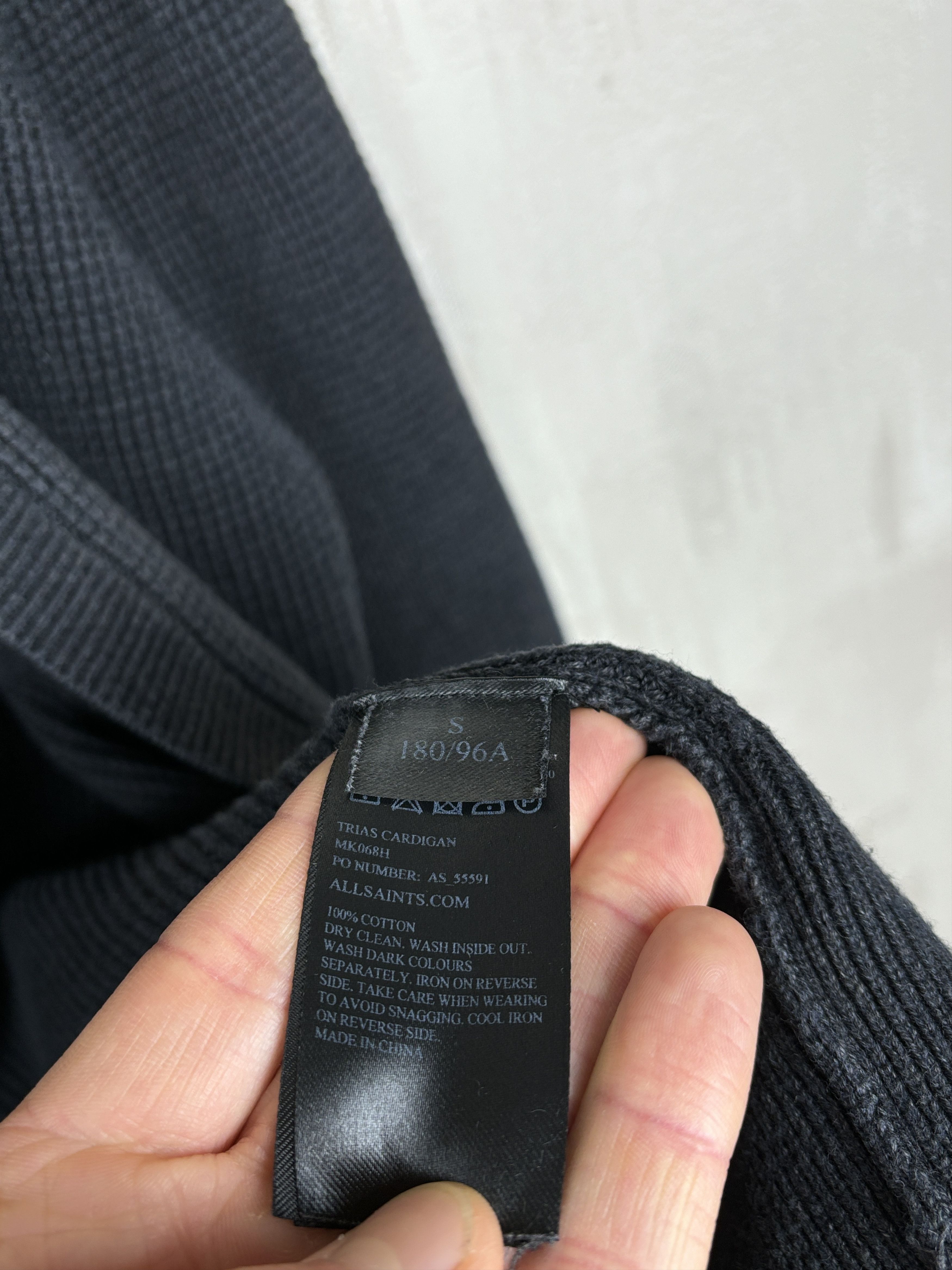 Allsaints AllSaints Trias Cardigan Open Front Sweater Jumper Waffle Size US S / EU 44-46 / 1 - 8 Thumbnail