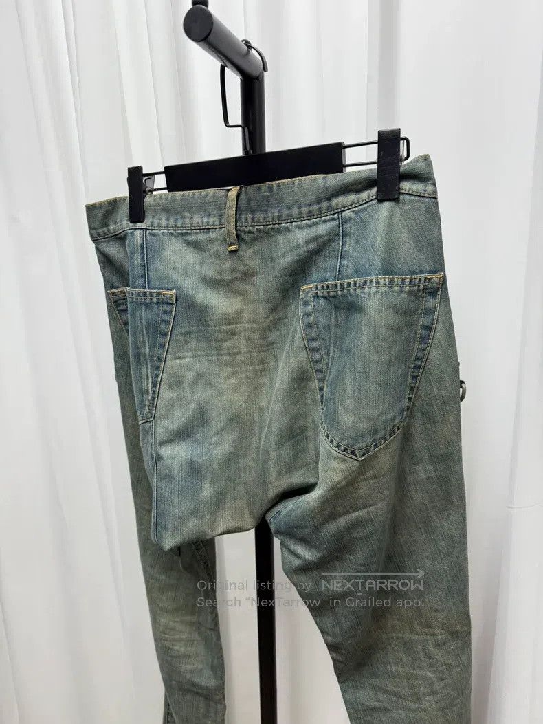 Junya Watanabe Junya Watanabe size M Washed Drop Crotch Denim Pants Size US 27 - 7 Thumbnail