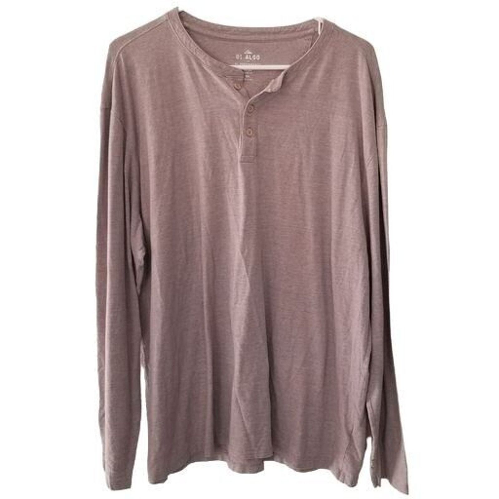 Aldo 01. Algo Mens Henley Size XXL Purple Stretch Performance Size US XXL / EU 58 / 5 - 1 Thumbnail