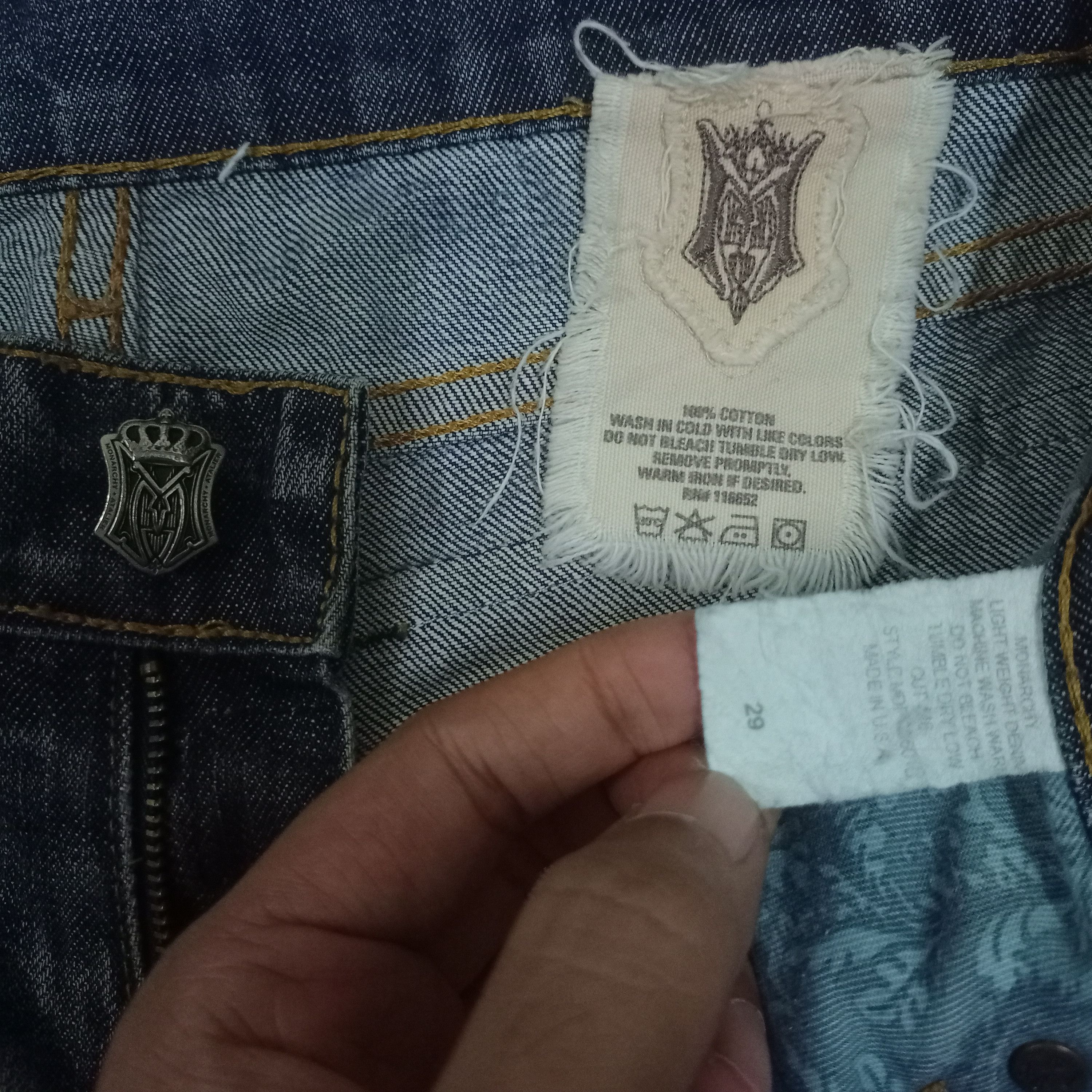 Monarchy Vintage USA Monarchy Atalier Ripped Flare Jeans 31x29 Size US 31 - 3 Thumbnail