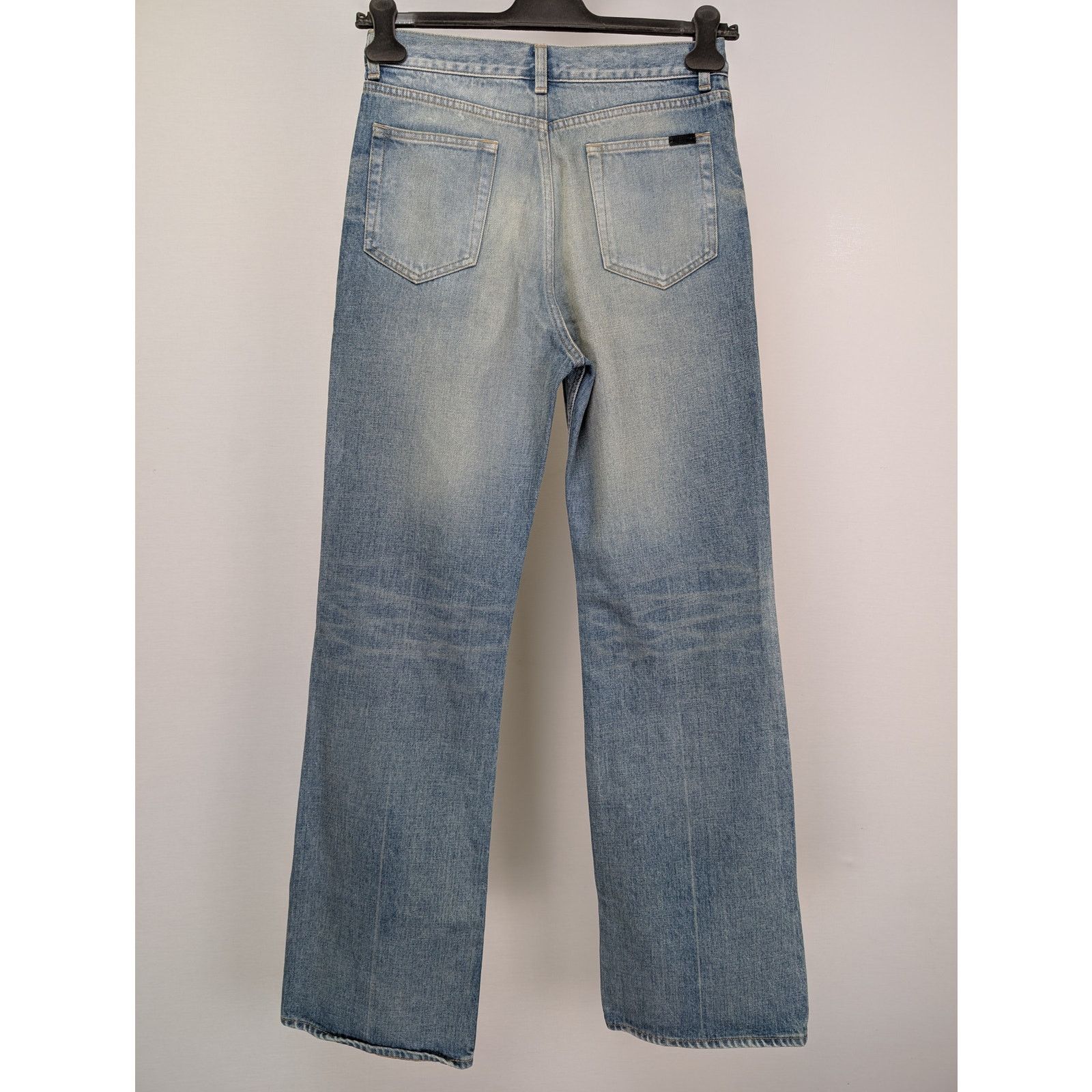 Saint Laurent Paris o1rshd1 70's Pants OGKD77 Jean in Medium Blue Size US 29 - 11 Thumbnail