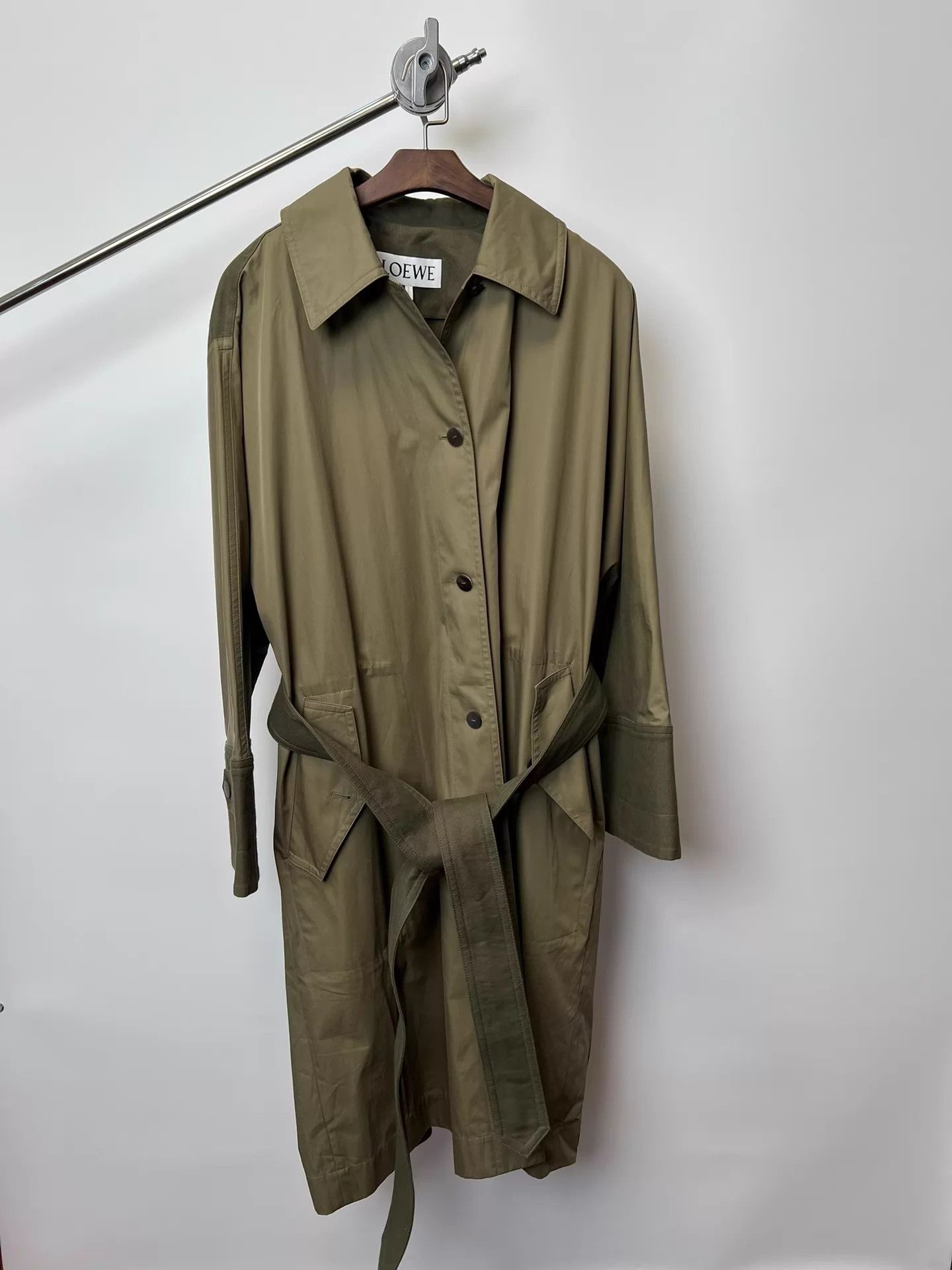 Loewe Loewe Oversized Batwing Long Color Blocked Orange Coat Size S / US 4 / IT 40 - 4 Thumbnail
