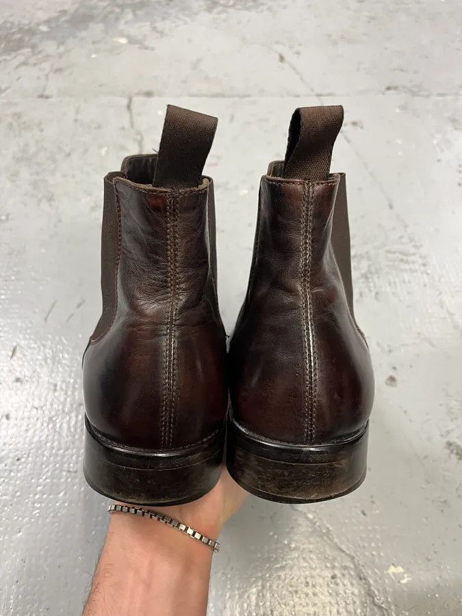 Vintage 2000s Massimo Rebecchi Brown Leather Ankle Boots Size US 9 / EU 42 - 5 Thumbnail