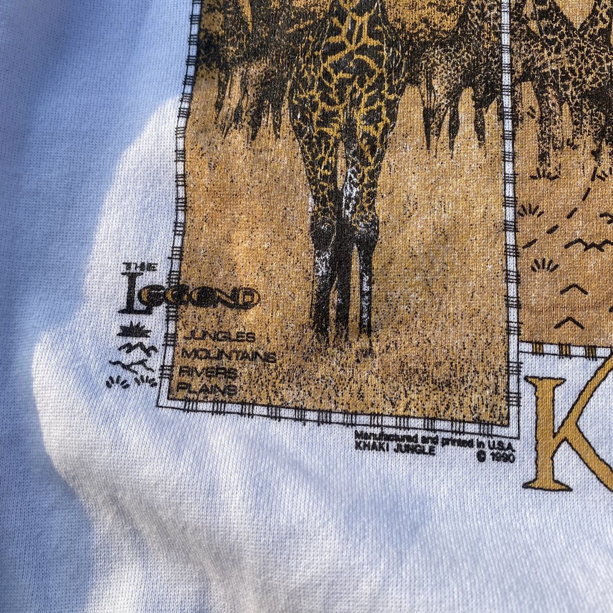 Vintage 90’ Khaki Jungle sweatshirt SGW004 Size US M / EU 48-50 / 2 - 5 Thumbnail