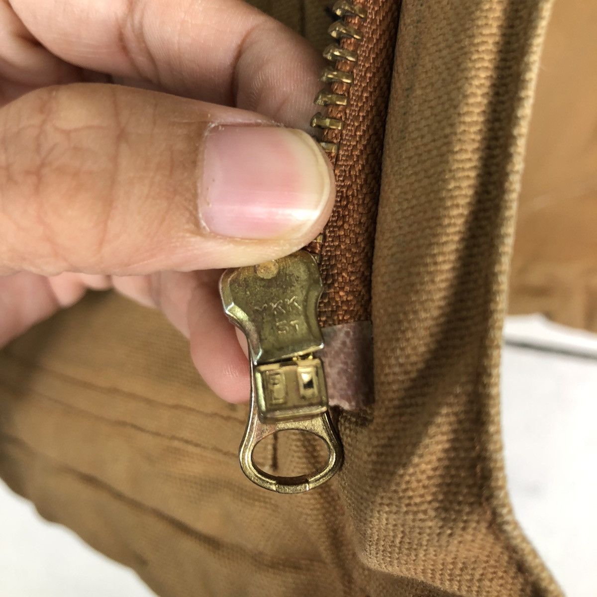 Garment Reproduction of Workers Vintage Wear Guard Chore Duck Canvas Bomber Jacket Carhartt Size US S / EU 44-46 / 1 - 17 Thumbnail