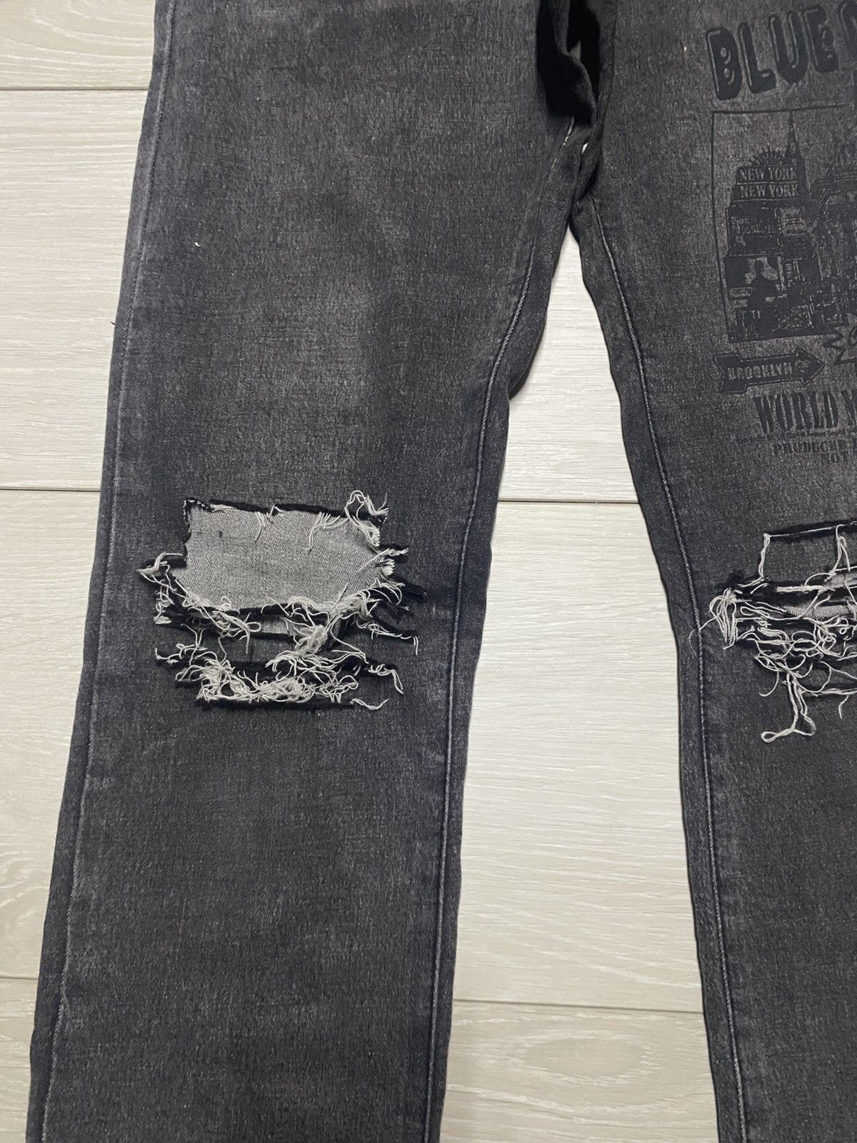 Japanese Brand Vintage Japanese Brand Spicy Label Print Skinny Jeans Size 28" / US 6 / IT 42 - 7 Thumbnail