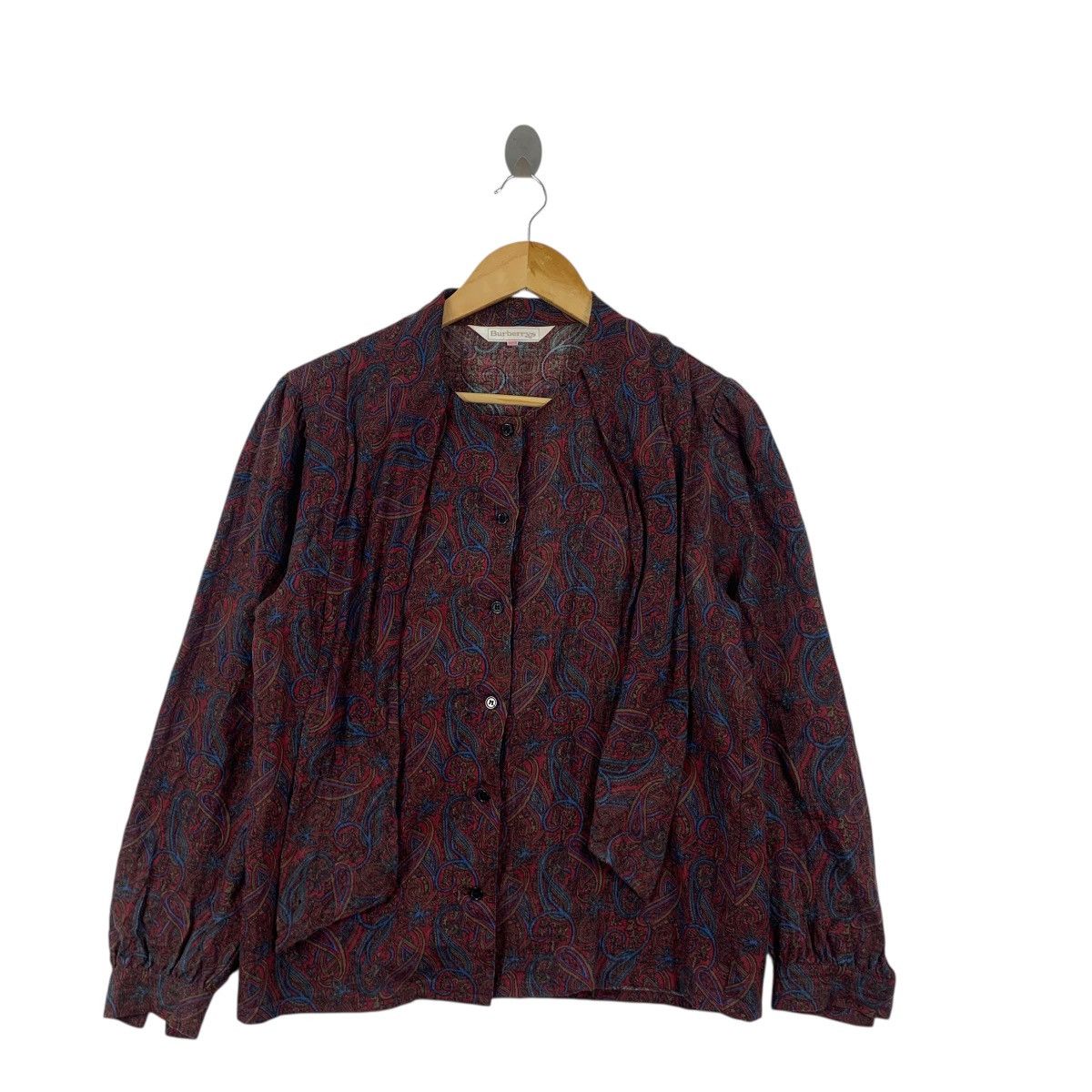 Burberry Vintage 90’ BURBERRY LONDON PAISLEY AOP Casual Tee Shirt Size S / US 4 / IT 40 - 3 Thumbnail