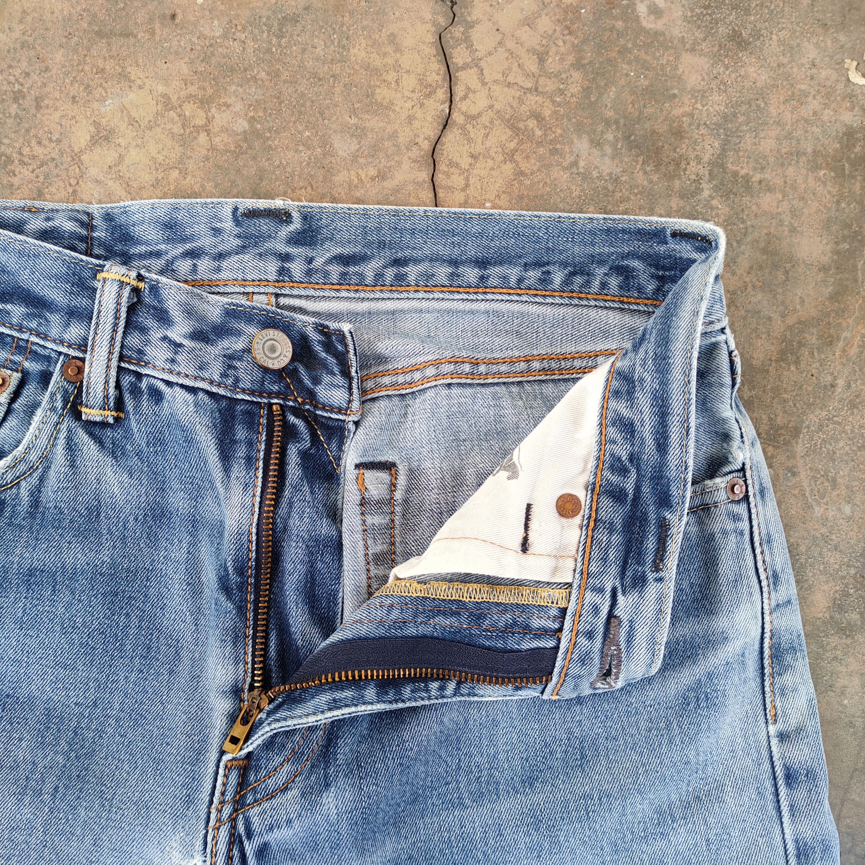 Levi's Vintage Clothing # LEVI'S 505 VINTAGE MUD WASH BLUE JEANS DENIM PANTS Size US 30 / EU 46 - 6 Thumbnail