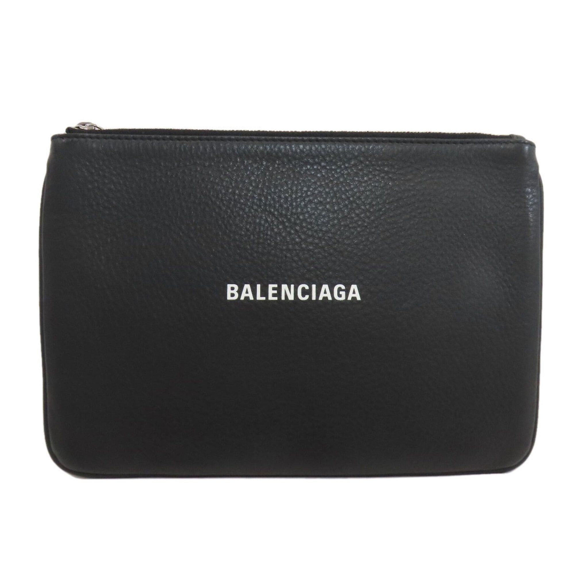 Balenciaga Balenciaga 551992 Logo Accessory Pouch Leather Women's BALENCIAGA Size ONE SIZE - 1 Thumbnail