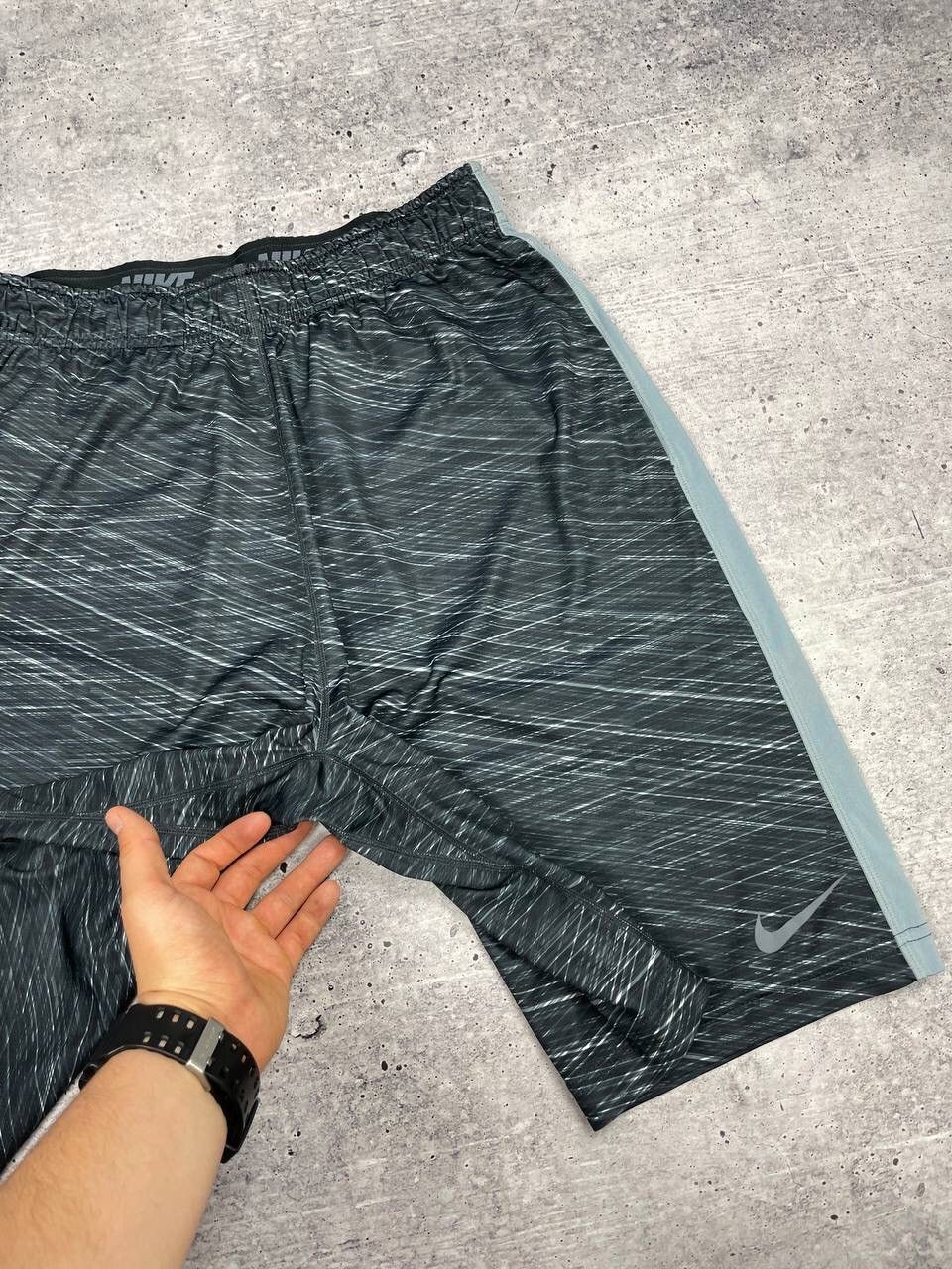 Nike Vintage Nike Y2K Style Drill Grey Wide Leg Casual Rap Shorts Size US 32 / EU 48 - 5 Thumbnail