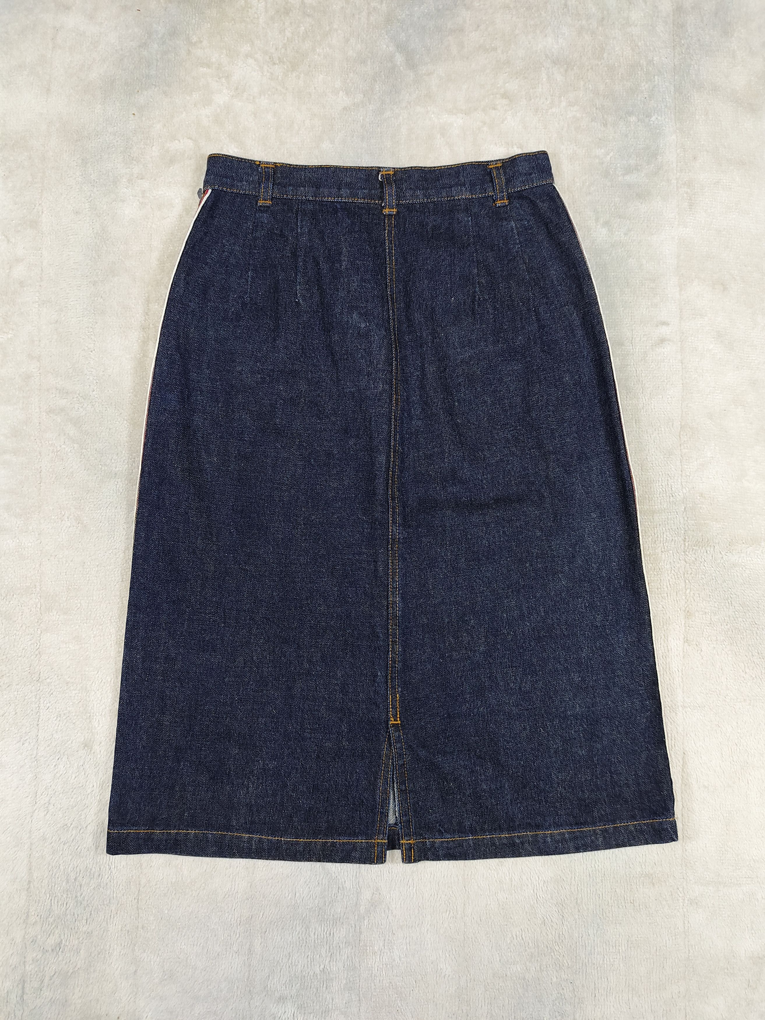 Japanese Brand 🇯🇵 Ozoc 🇯🇵 Y2K High Rise Selvedge Denim Skirt Size 28" / US 6 / IT 42 - 3 Thumbnail