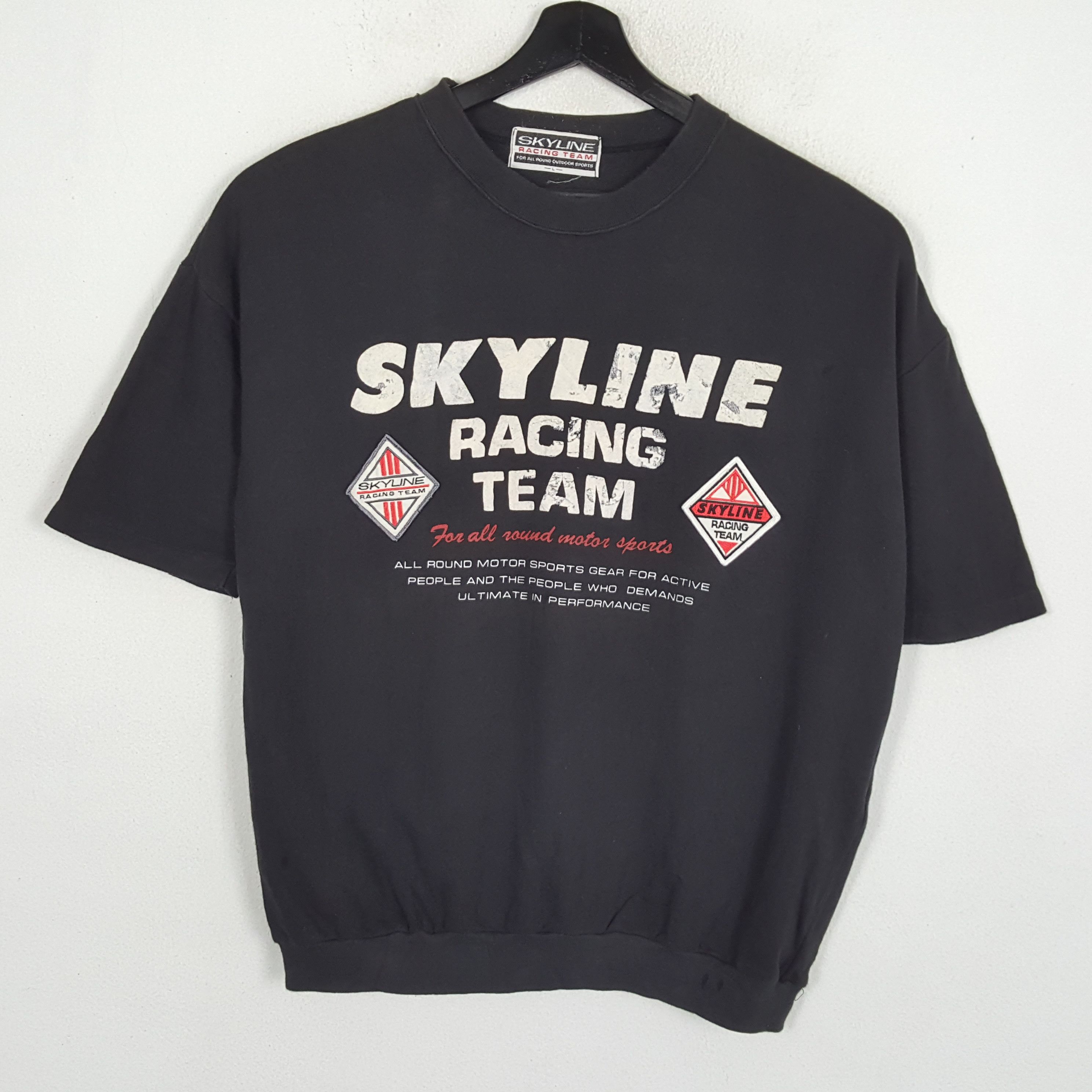 Japanese Brand × Vintage SKYLINE RACING TEAM Motorsports Tshirt Size US XL / EU 56 / 4 - 1 Thumbnail