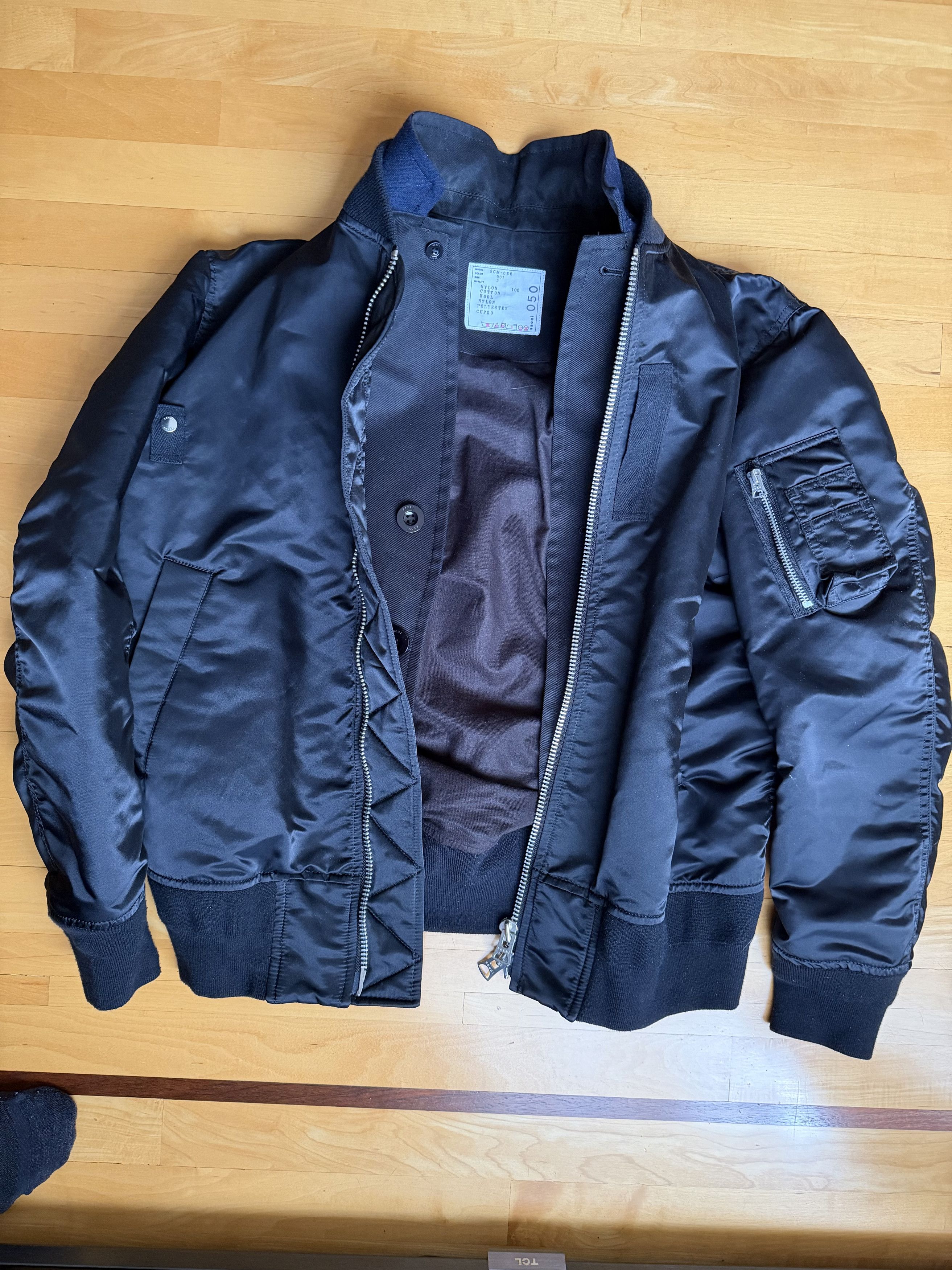 Sacai Sacai S/S 15 Reconstructed Terry cloth MA-1 Bomber | Grailed