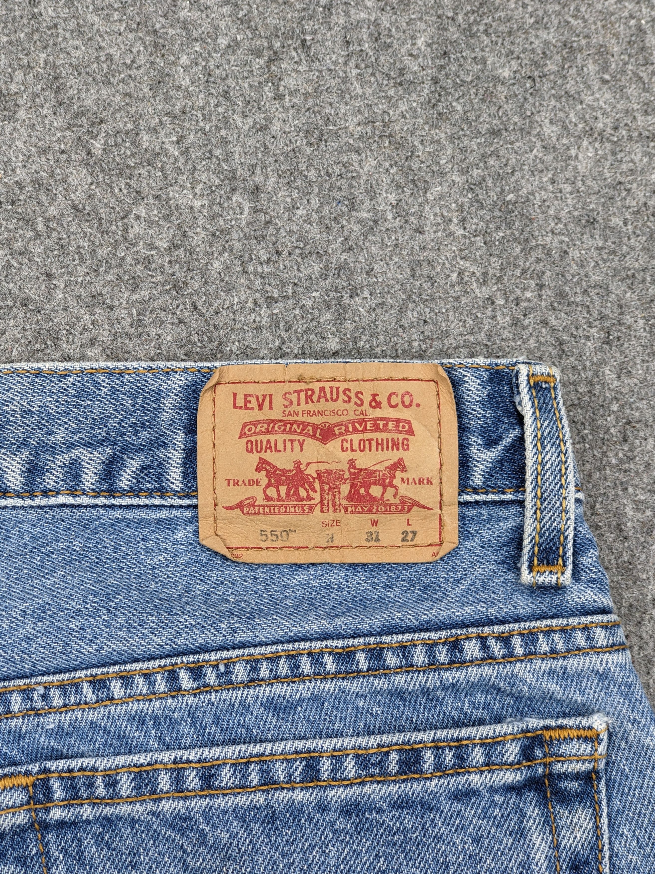 Levi's Vintage Levis 550 Faded Blue Jeans DJ0026Z Size US 30 / EU 46 - 5 Thumbnail