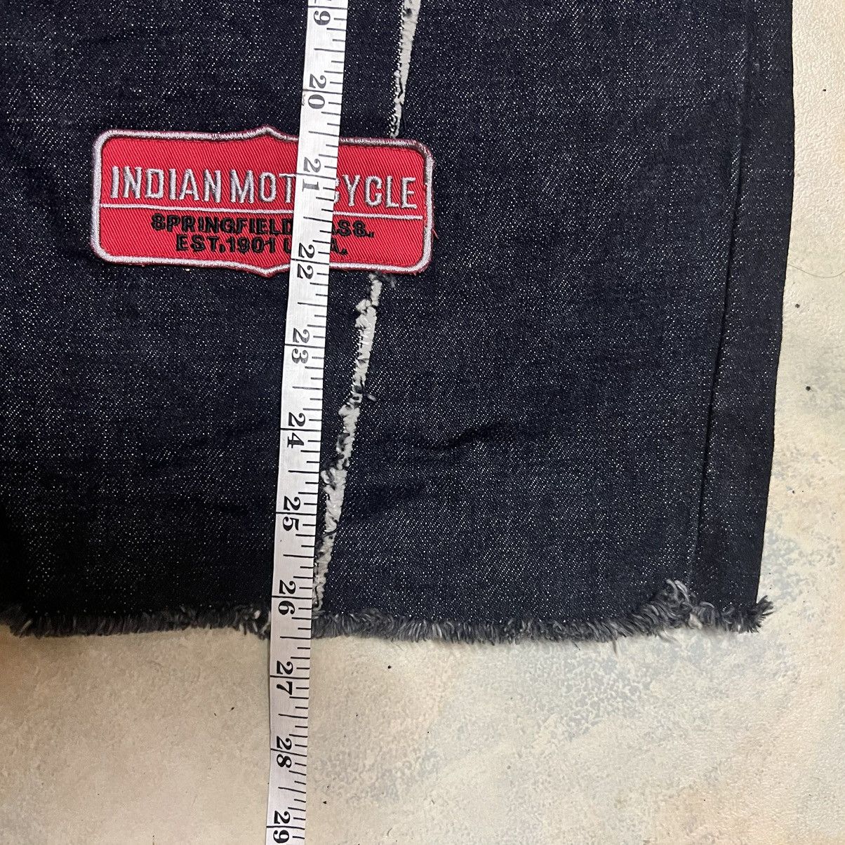Vintage Vtg Indian Motorcycles Full Patches Sun Faded Denim Jacket Size US L / EU 52-54 / 3 - 11 Thumbnail