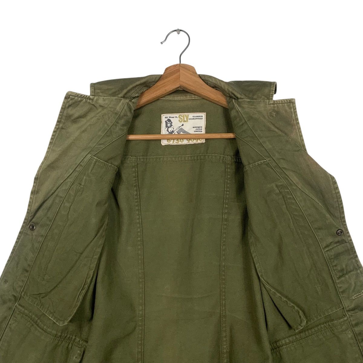 If Six Was Nine SLY Military Olive Green Chore Jacket #1806-C16 Size XXS / US 00 / IT 34 - 12 Thumbnail