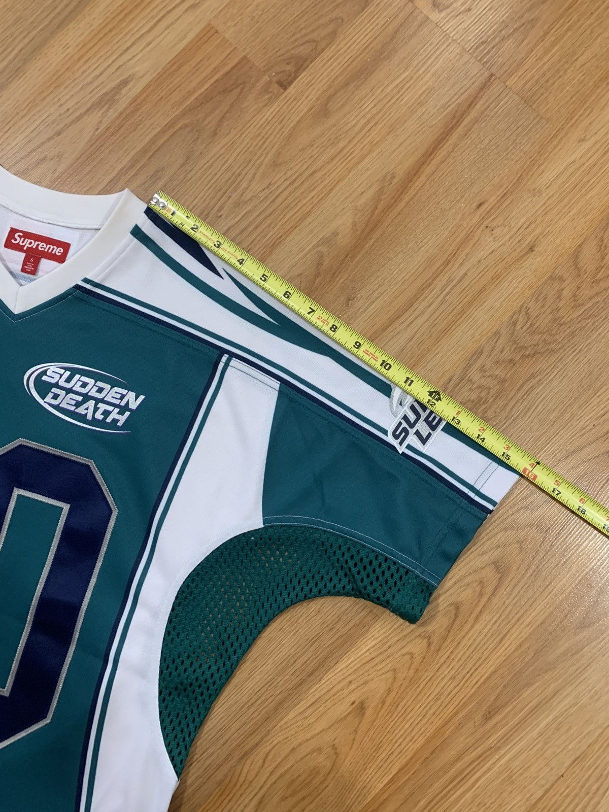 Supreme Sz S - Supreme Sudden Death Football Jersey (Teal) SS24 Size US S / EU 44-46 / 1 - 11 Thumbnail