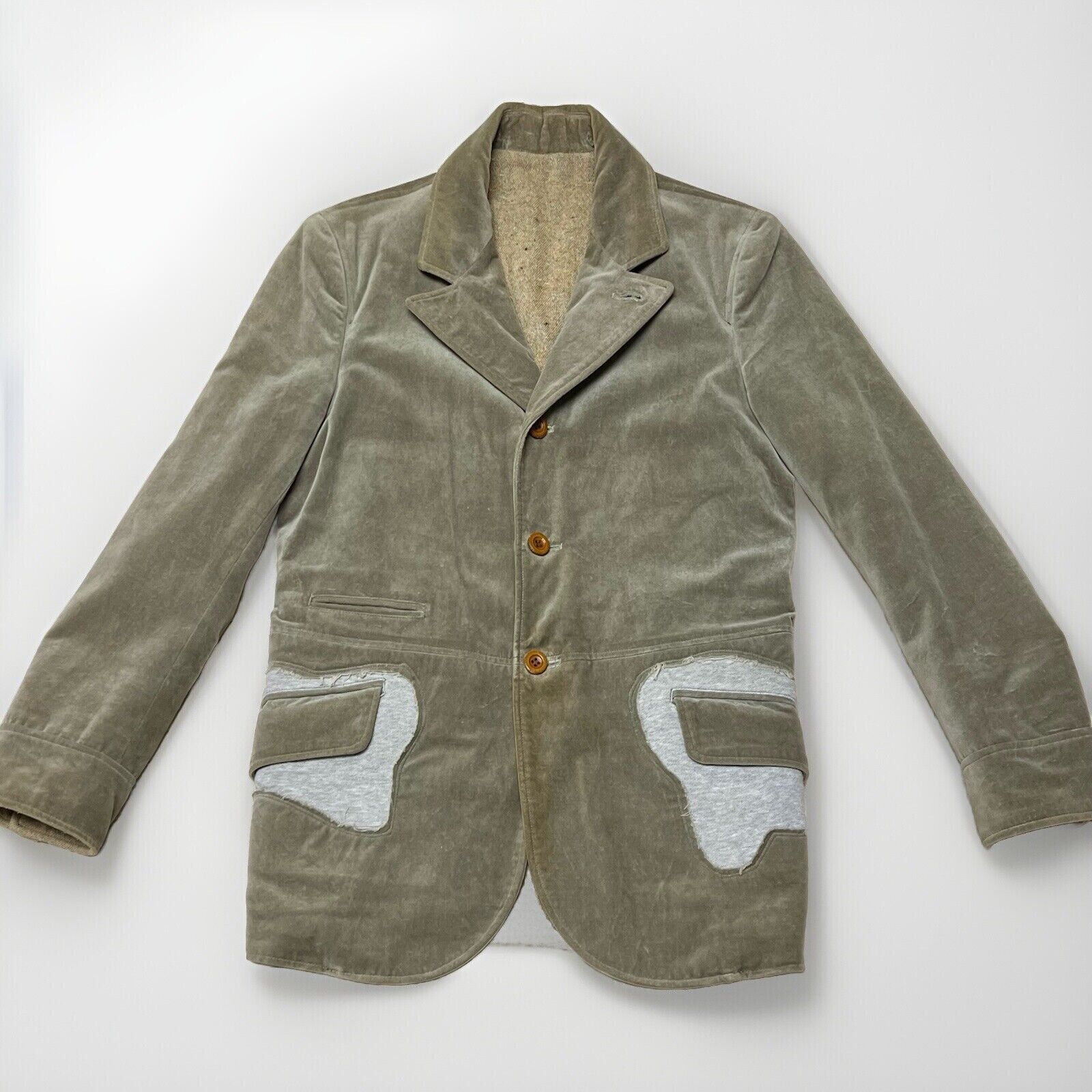 Maison MIHARA YASUHIRO MIHARA YASUHIRO Jersey Panel Velvet Blazer Men’s S Rare MMY Size US S / EU 44-46 / 1 - 1 Thumbnail