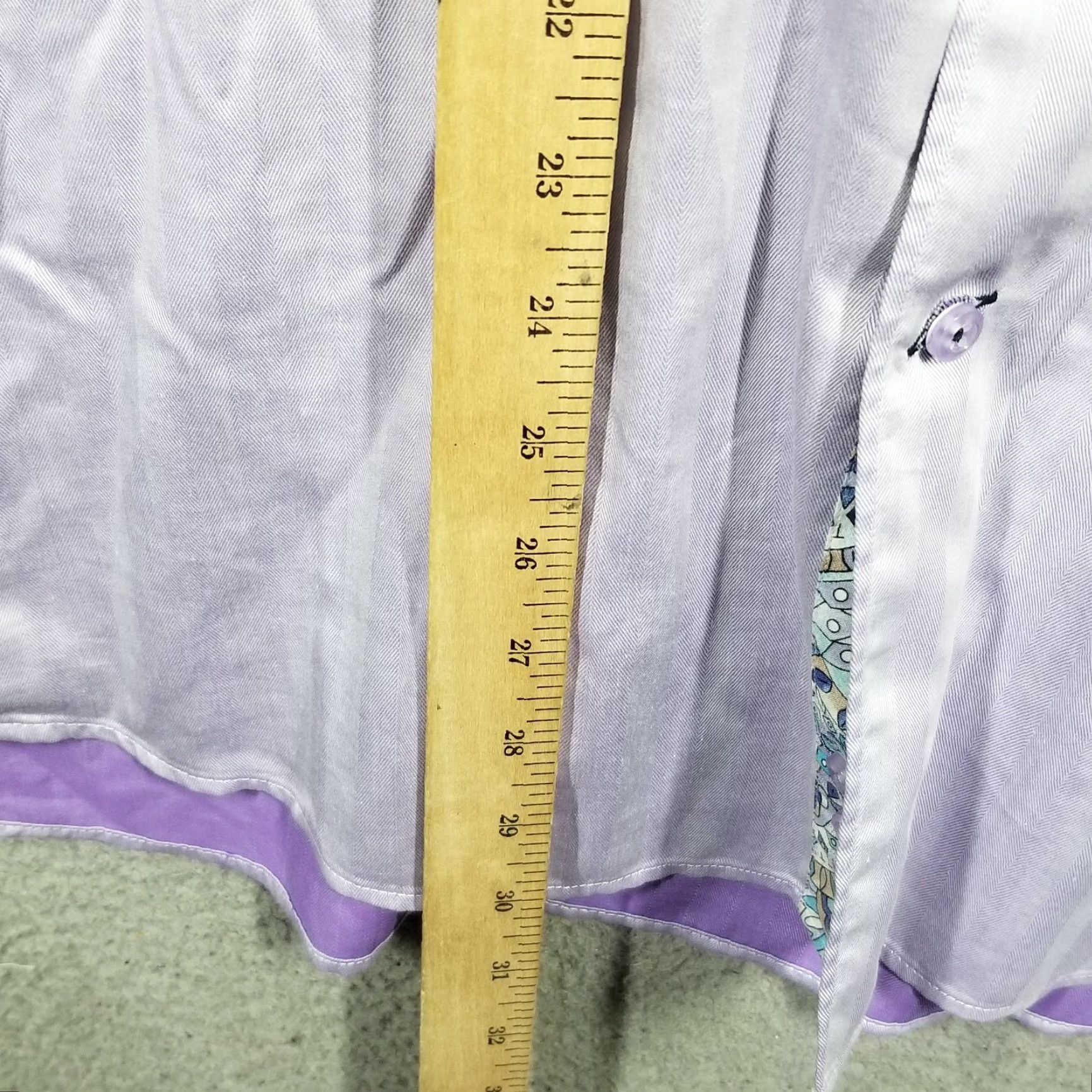 Maceoo VINTAGE Maceoo Fibonacci Purple Shimmer Long Sleeve Button-Down Shirt 2XL Casual Party Mens Size 48R - 4 Thumbnail