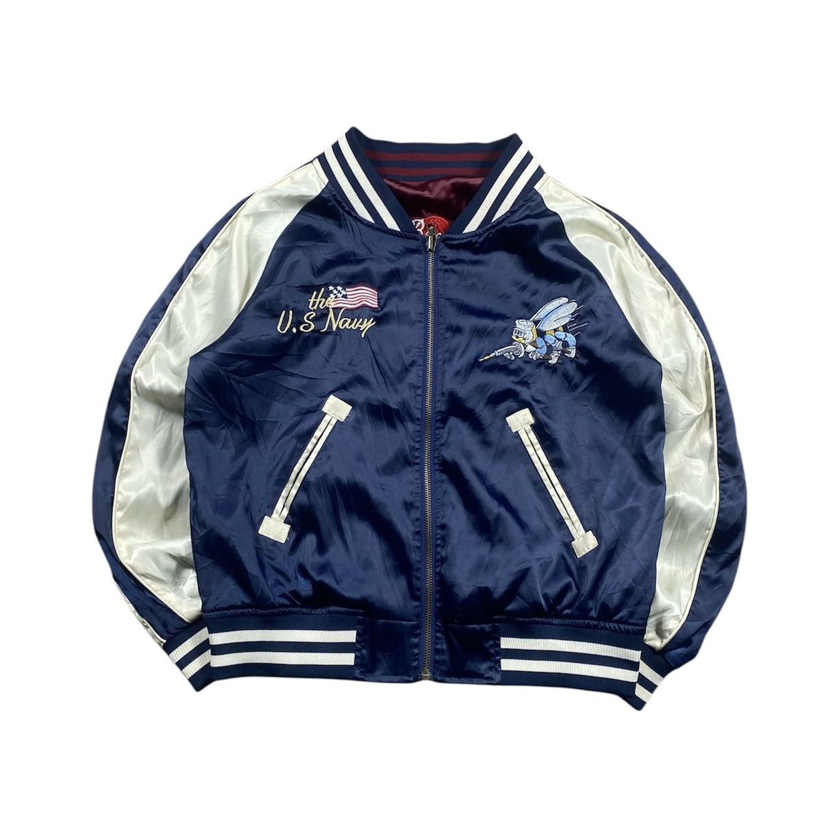 If Six Was Nine × Tailor Toyo × Toyo Enterprises Sukajan U.S.Navy REVERSIBLE SUKAJAN jacket Size US M / EU 48-50 / 2 - 2 Thumbnail