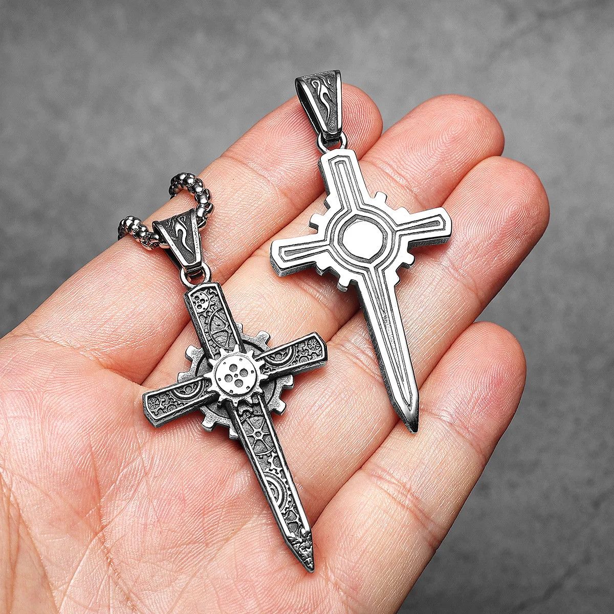 Jewelry Gear Cross Necklaces Size ONE SIZE - 3 Thumbnail