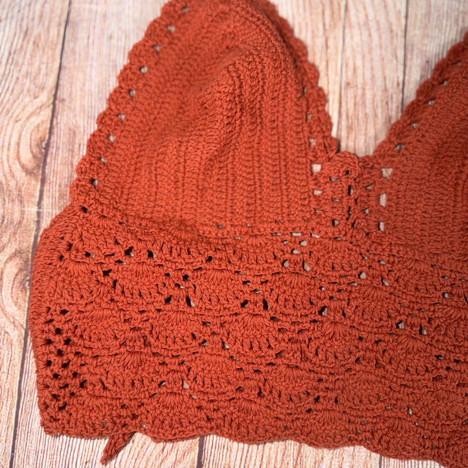 Handmade Handmade Crochet Halter Top One Size NWT Size ONE SIZE - 2 Thumbnail