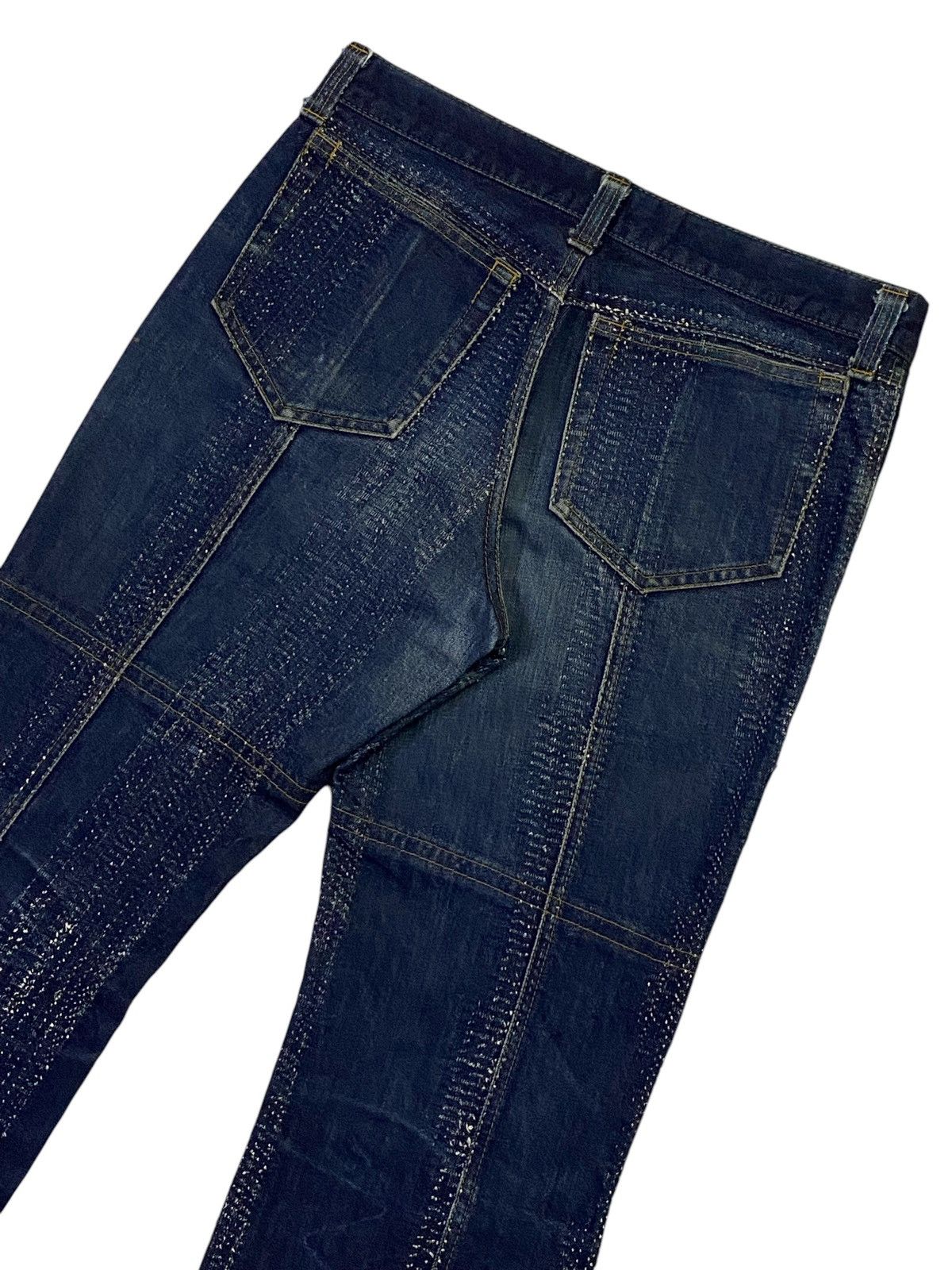 Tornado Mart Tornado Mart Flare Textile Boro Line Style Denim Pants Size US 30 / EU 46 - 20 Thumbnail