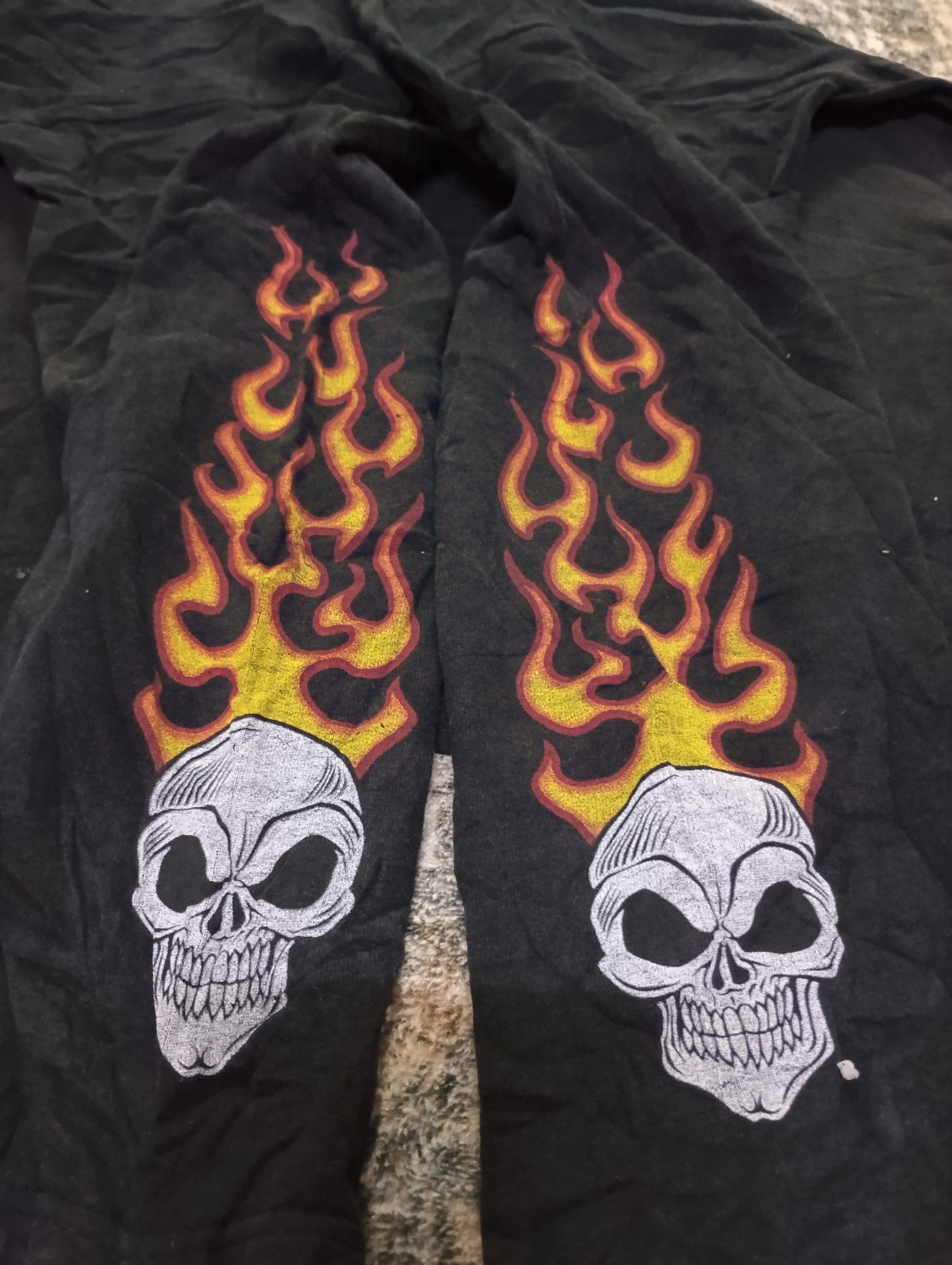 GOREWEAR × Vintage Vintage bikers skull flames Size US L / EU 52-54 / 3 - 3 Thumbnail