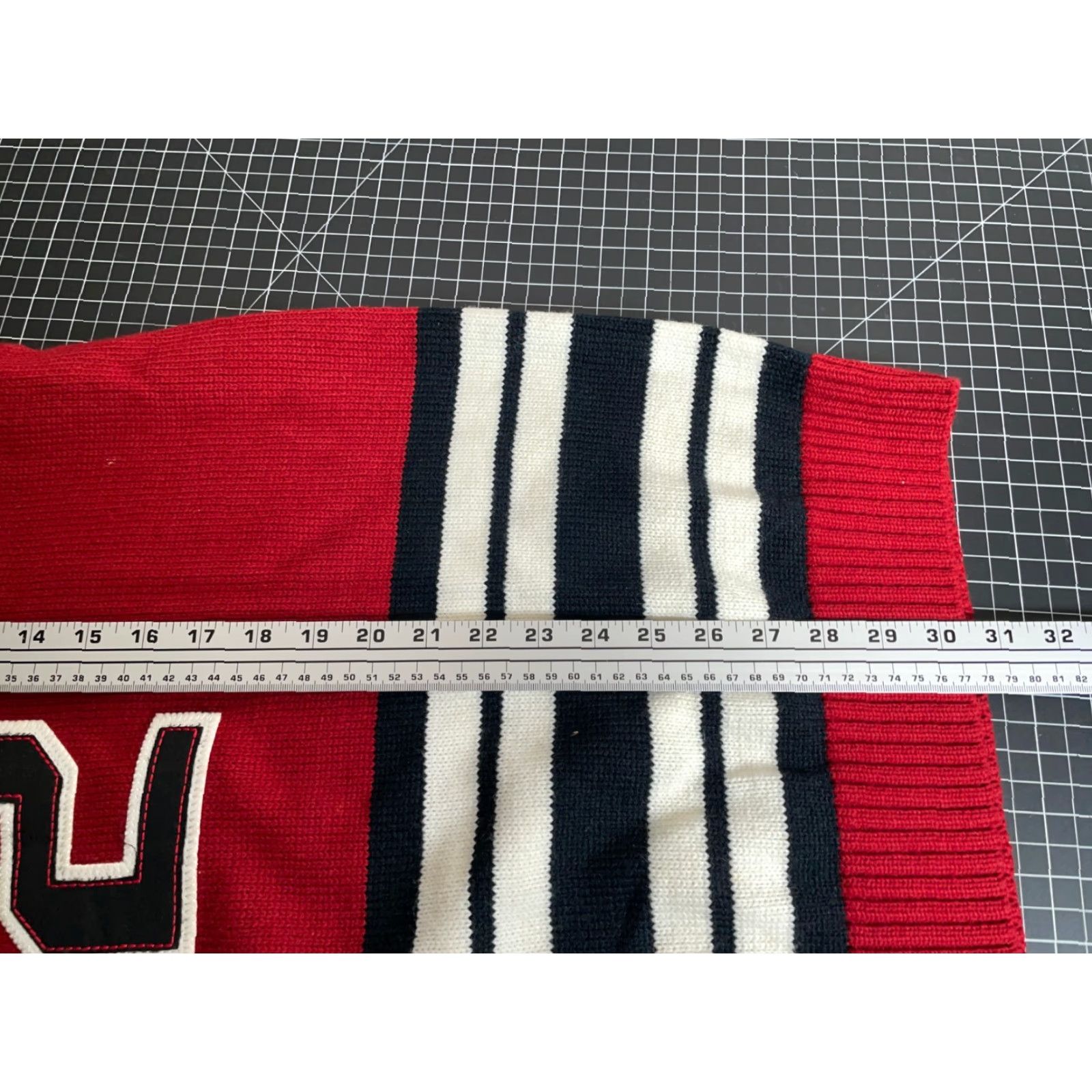 Vintage VINTAGE Diss Brooklyn Sweater Men's Large Heavyweight Embroidered 90s Red Knit Pullover Oversized Casual Fall Winter Size US L / EU 52-54 / 3 - 6 Thumbnail