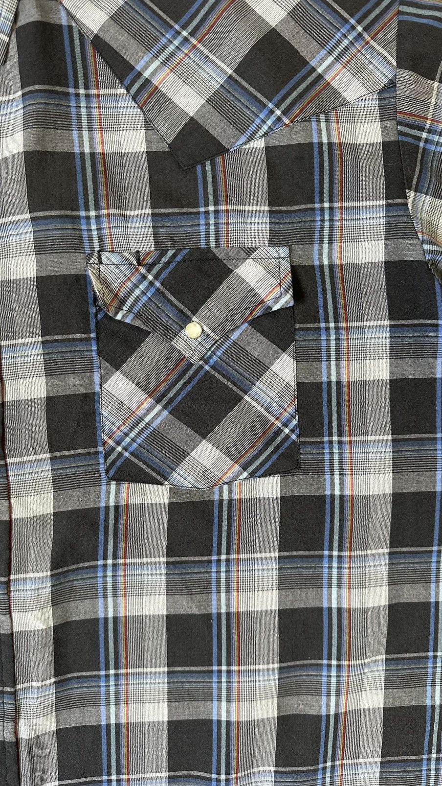 VINTAGE PLAINS WESTERN WEAR CHECKERED SHIRT