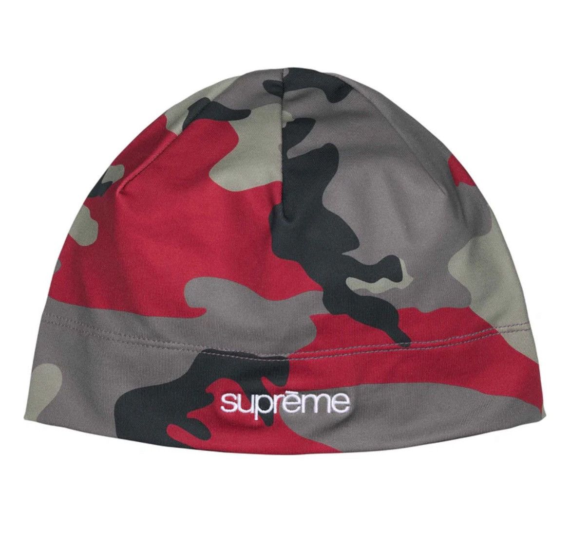 Supreme Supreme Base Layer Beanie Red Camo Size ONE SIZE - 4 Thumbnail