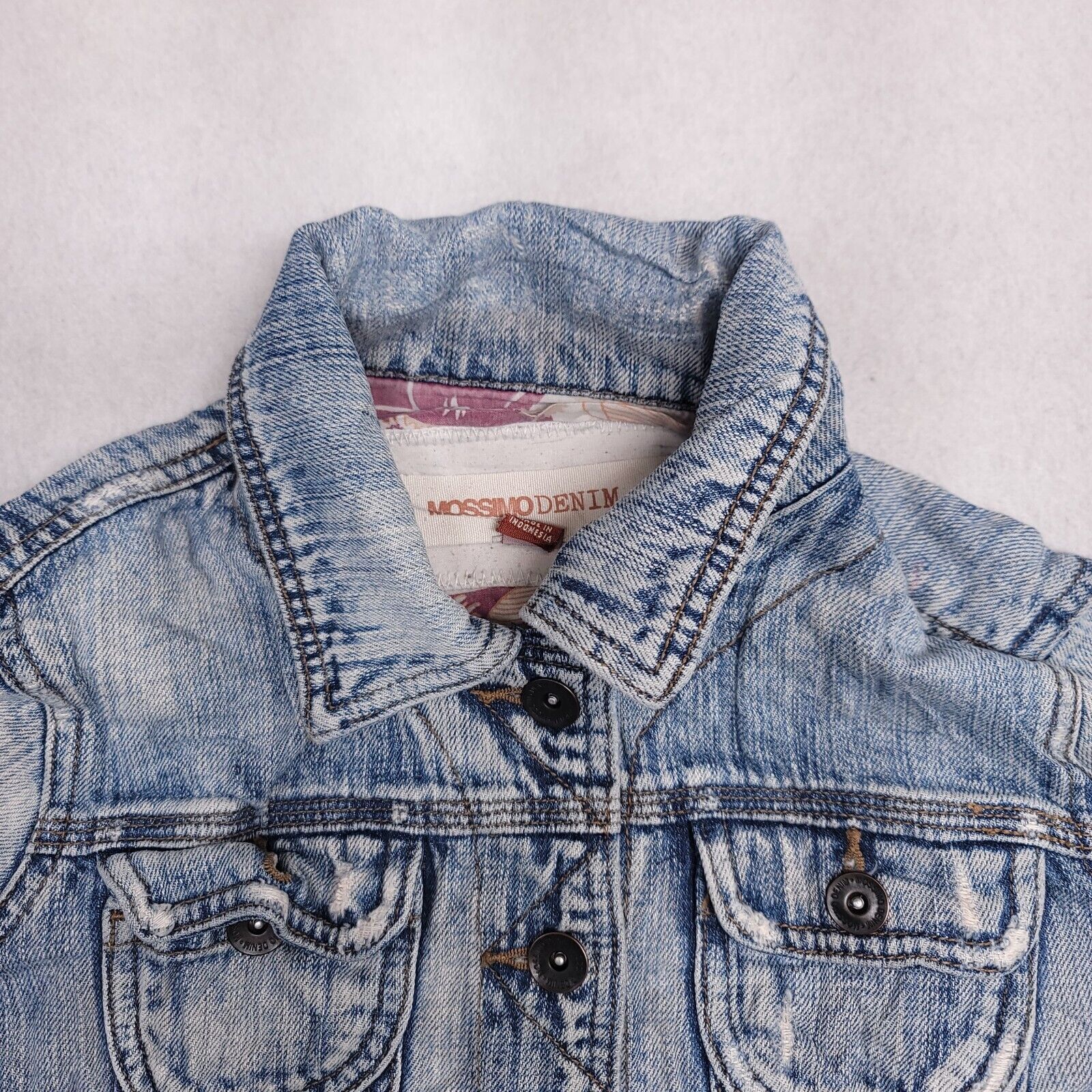 Mossimo Mossimo Casual Button Denim Jean Jacket Womens Size S Blue Size S / US 4 / IT 40 - 1 Thumbnail