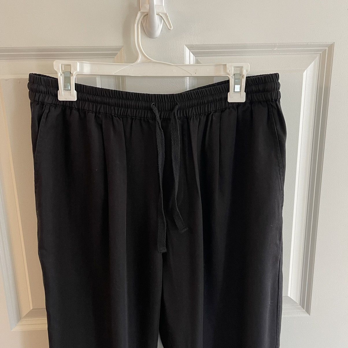 3sixteen Drawstring Pant Black Slub Tencel XL Size US 32 / EU 48 - 2 Thumbnail