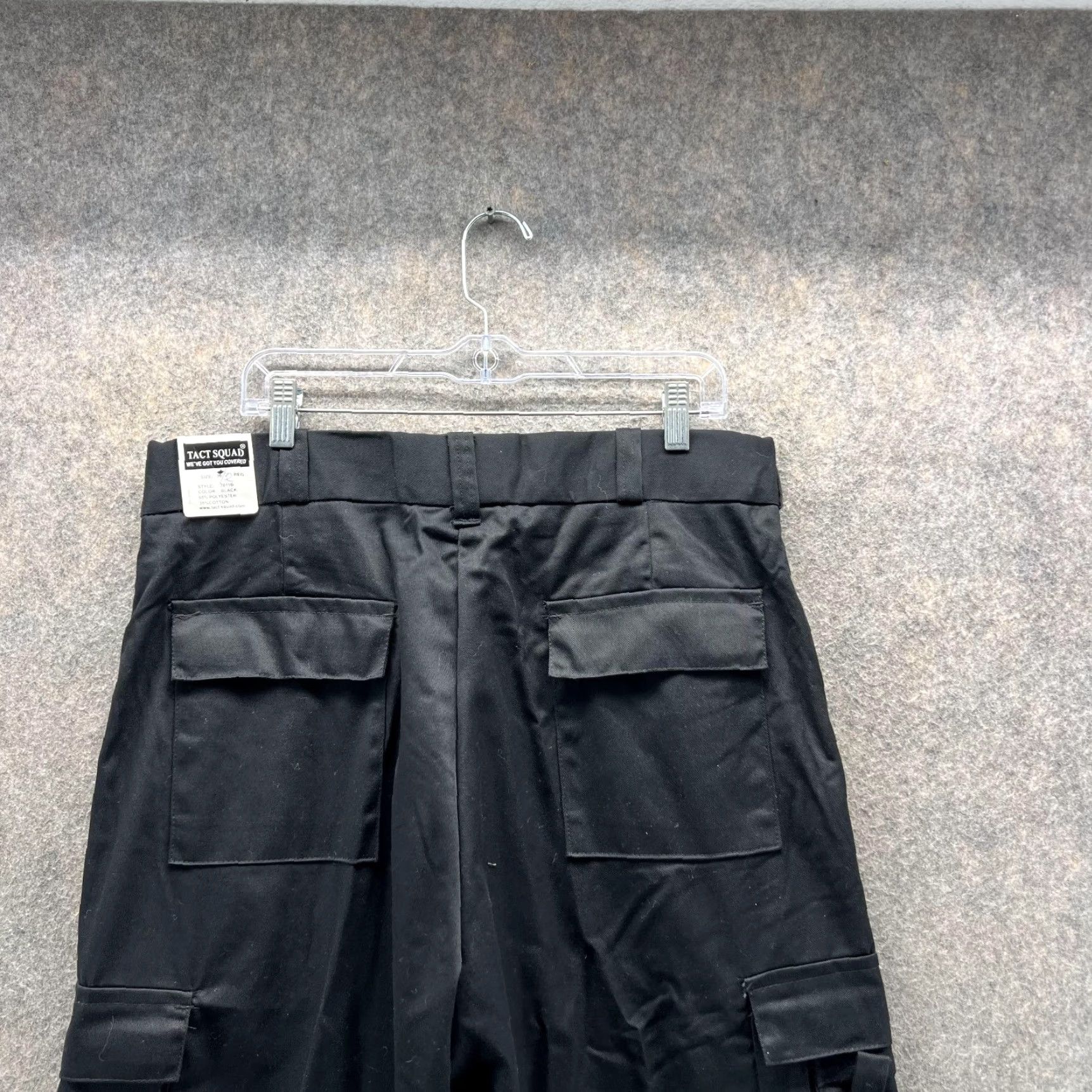 Vintage VINTAGE Tact Squad Pants Men 36 Reg Black Polyester Cargo Pockets Cargo Pants Size US 36 / EU 52 - 4 Thumbnail