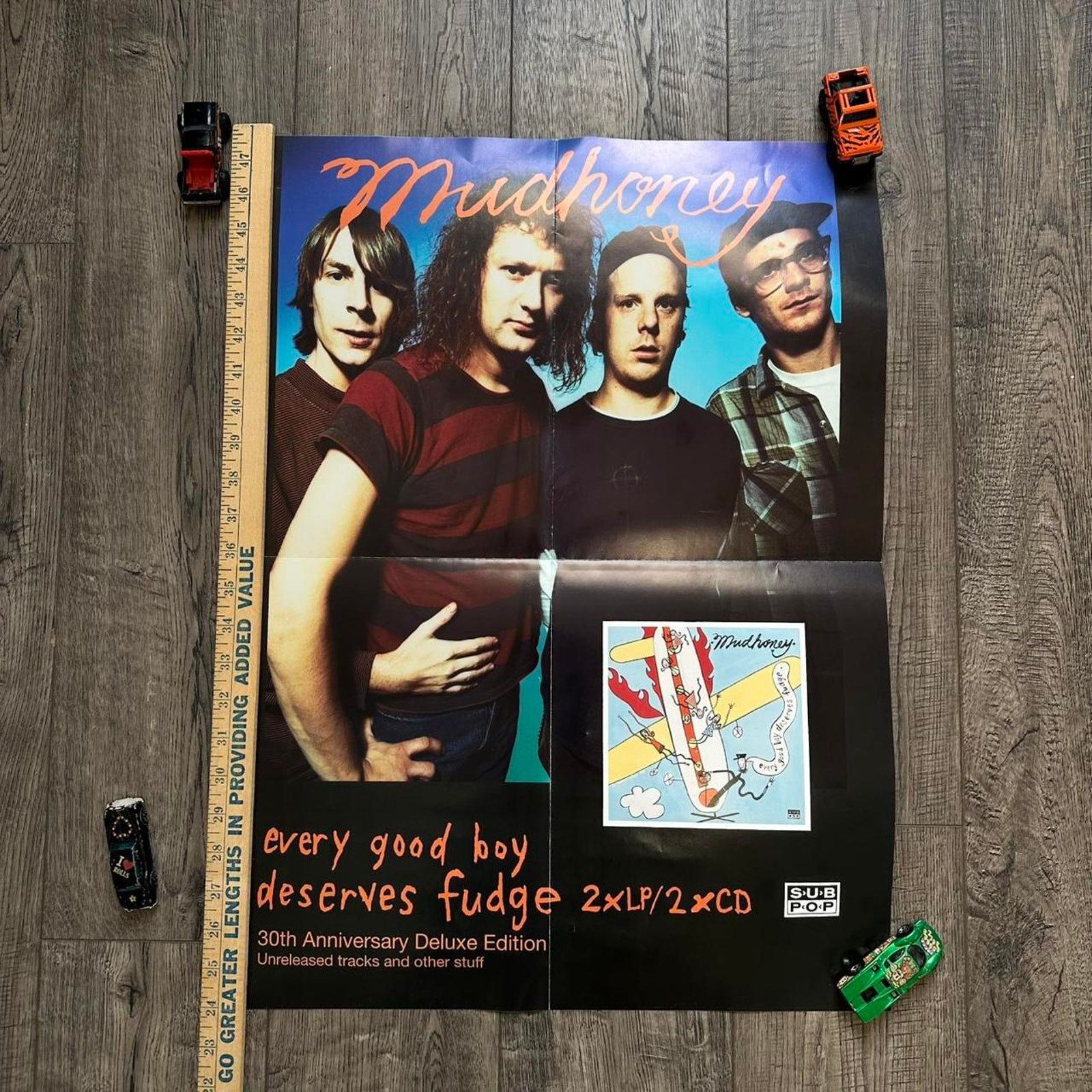 Vintage Mudhoney Every Good Boy Deserves Fudge Record Poster Print Size ONE SIZE - 6 Thumbnail