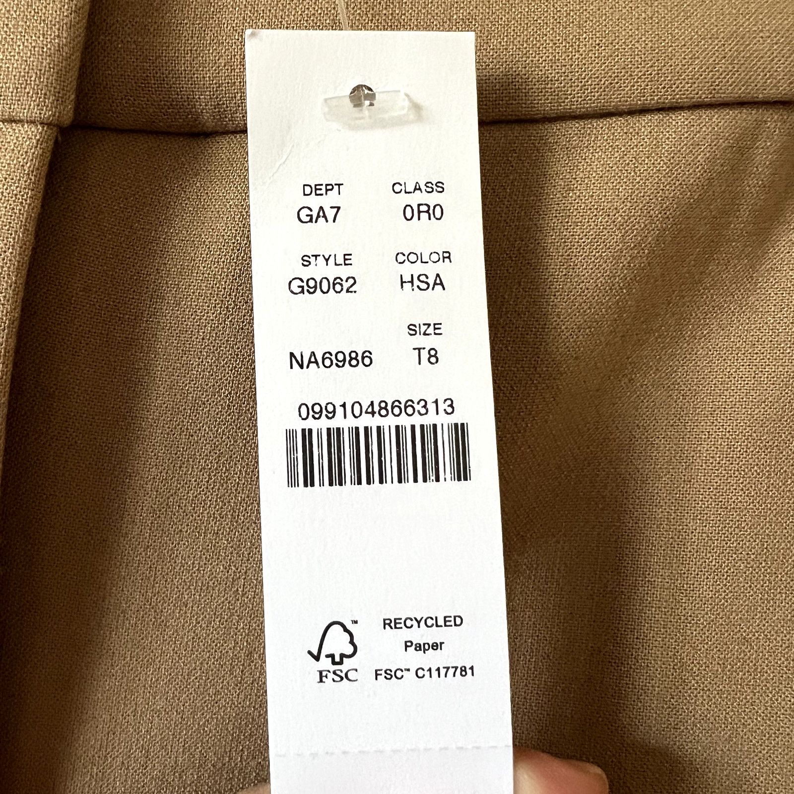 J.Crew J.Crew Cameron slim cropped pants size 8 tall beige Size 30" / US 8 / IT 44 - 3 Thumbnail