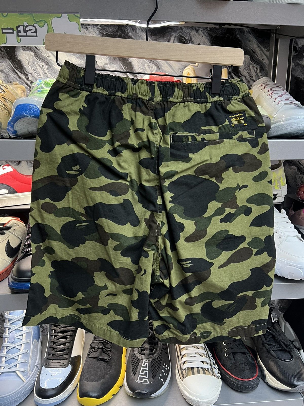 Bape Bape 1st Camo Green Shorts Size US 29 - 2 Thumbnail