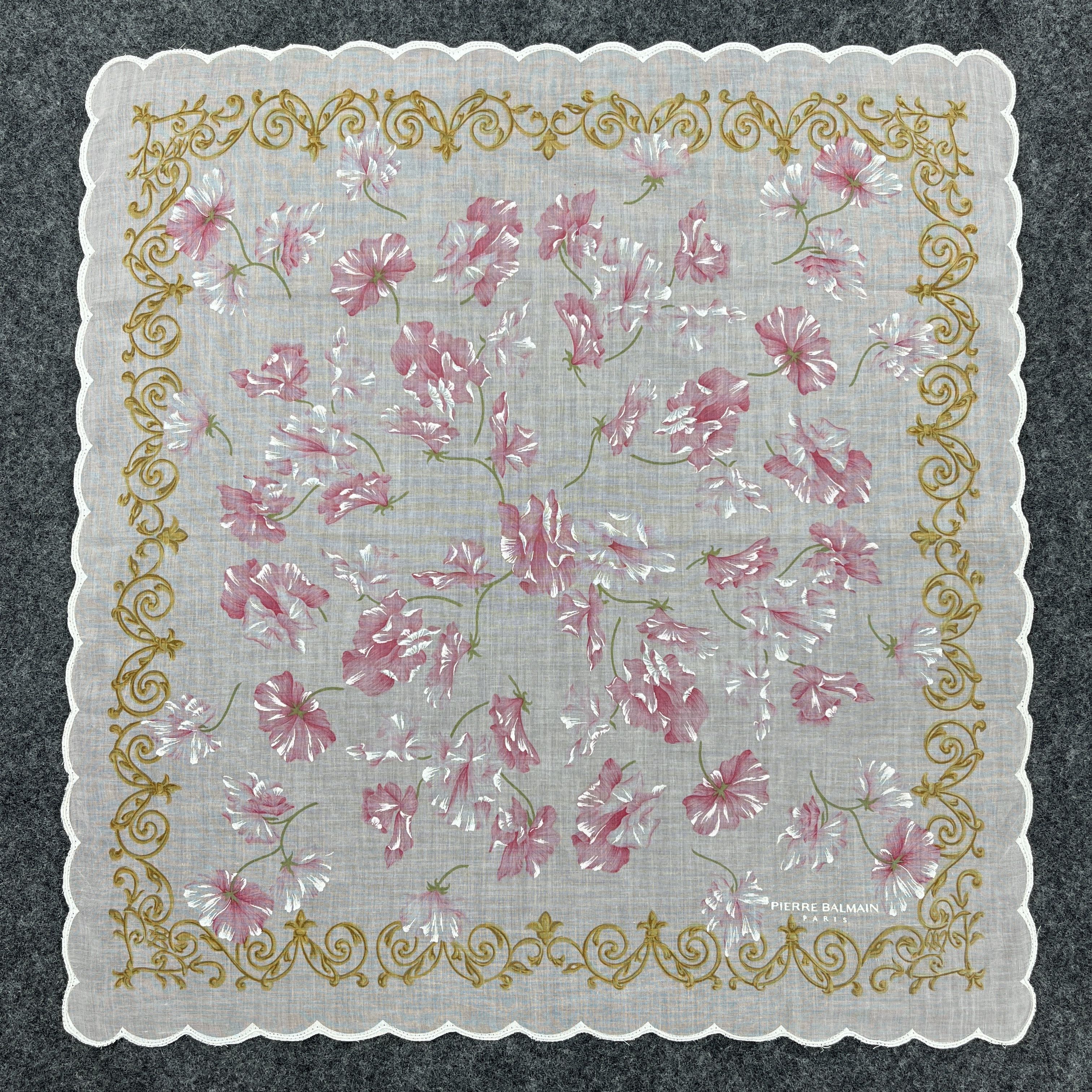 Pierre Balmain × Vintage Pierre Balmain Handkerchief / Bandana / Neckerchief B308 Size ONE SIZE - 2 Thumbnail